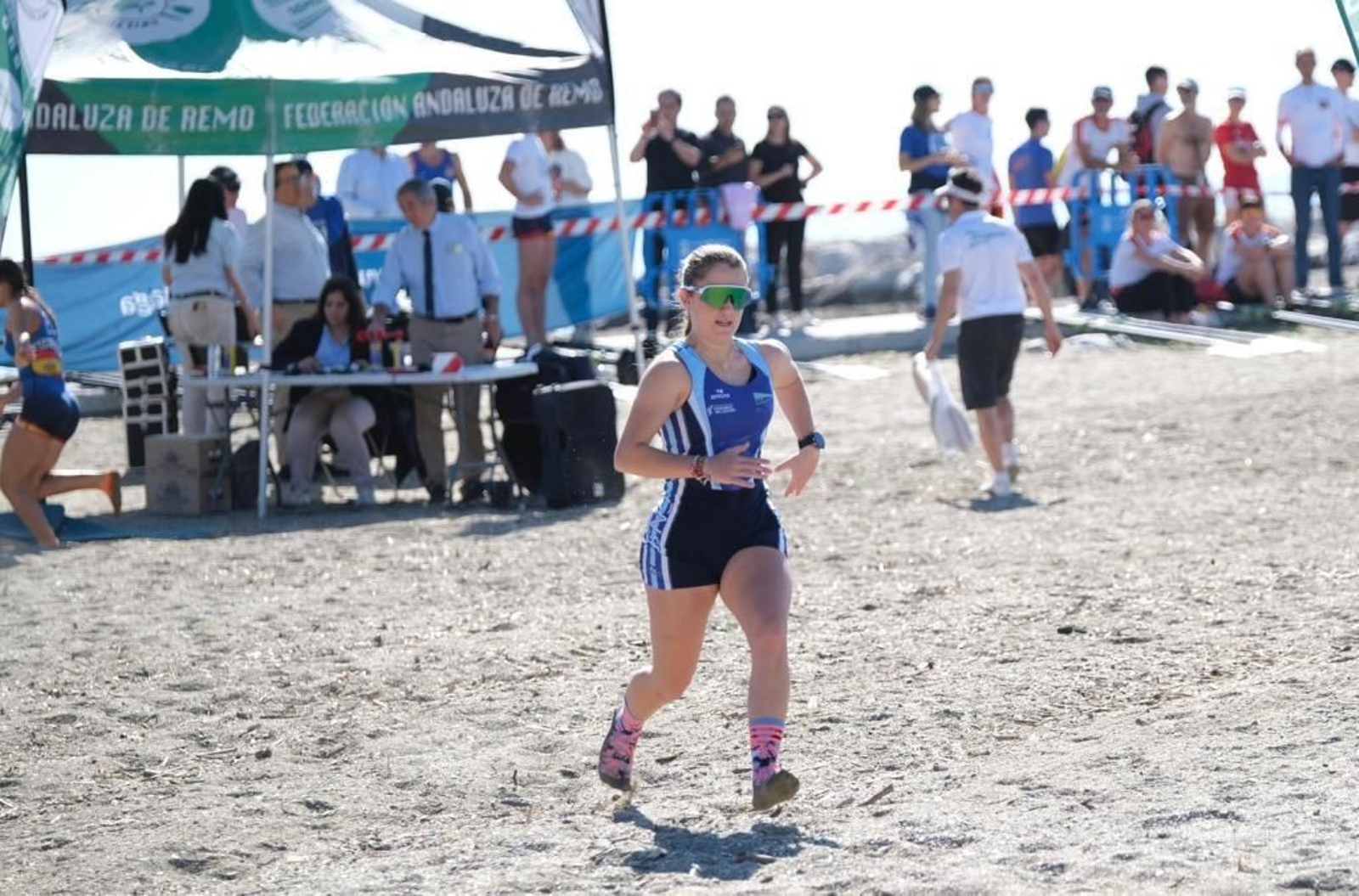 Espectáculo en el I Open Costa del Sol Beach Sprint celebrado en Málaga