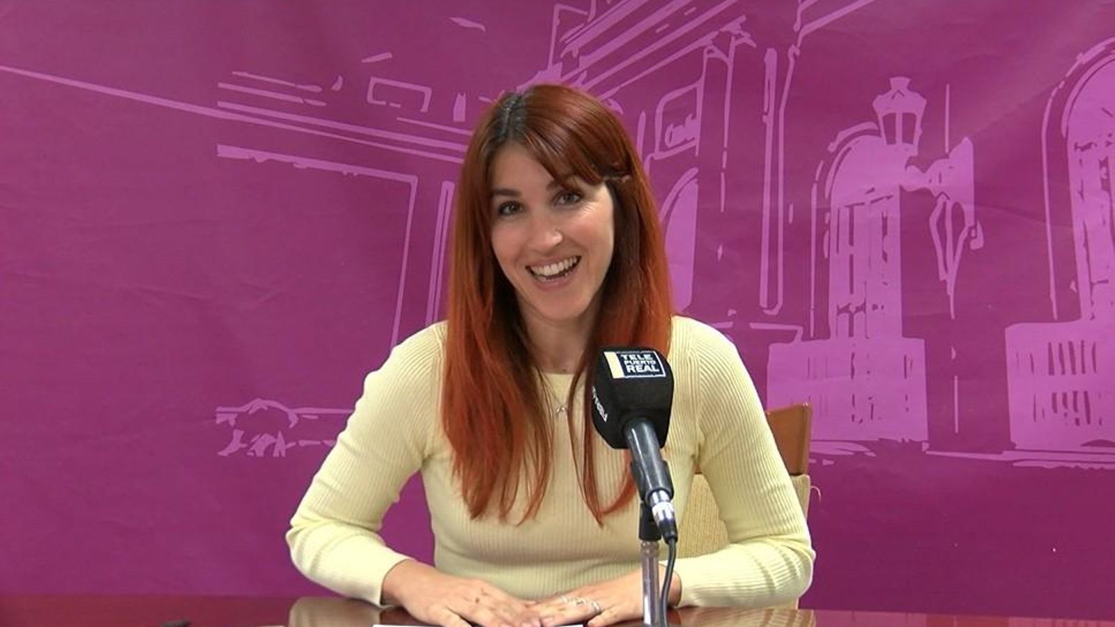 Nazaret Ramírez en rueda de prensa