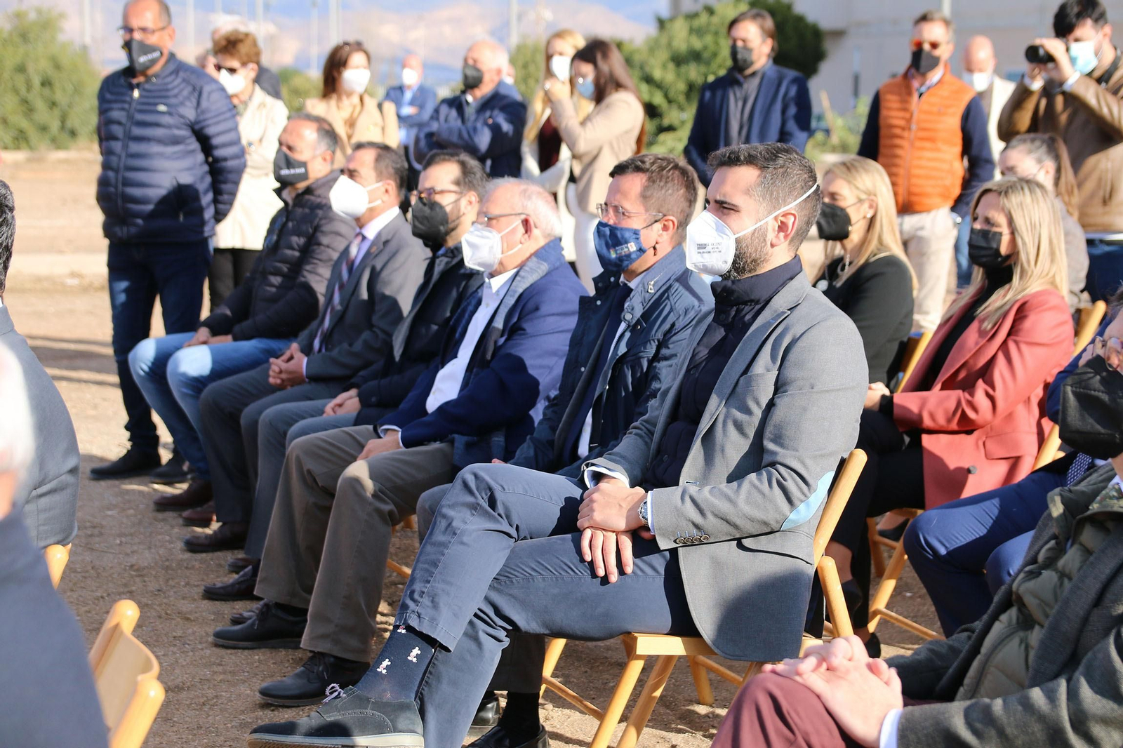 Fotogalería de la colocación de la primera piedra del hospital de Roquetas