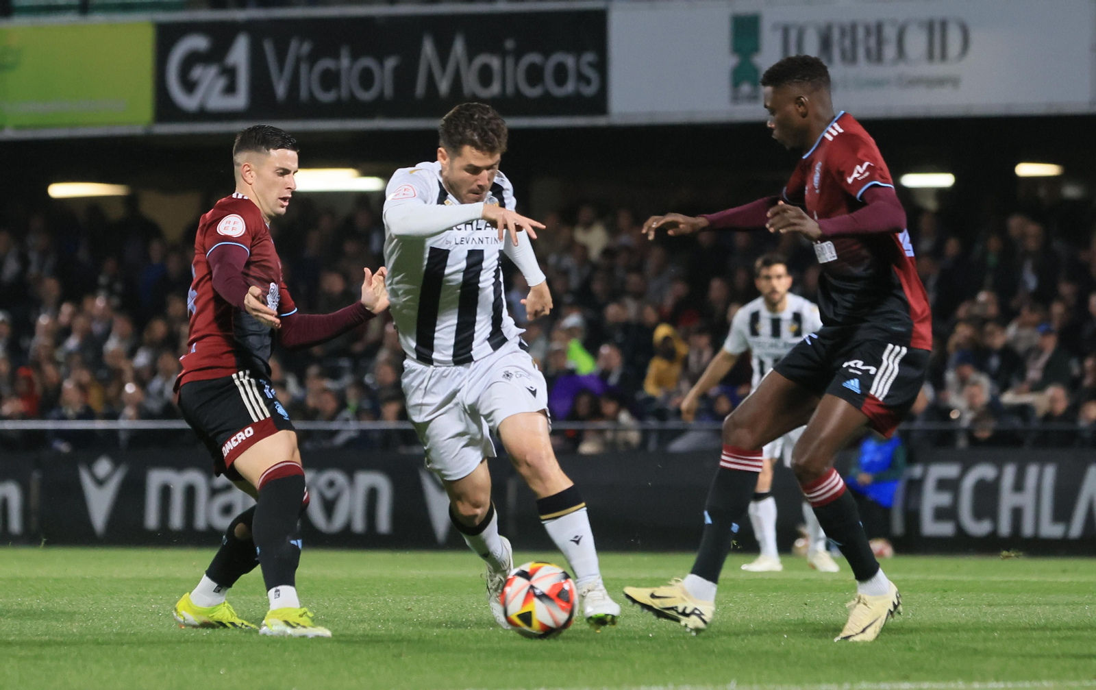 Un momento del Castellón-Recre de este sábado en Castalia.