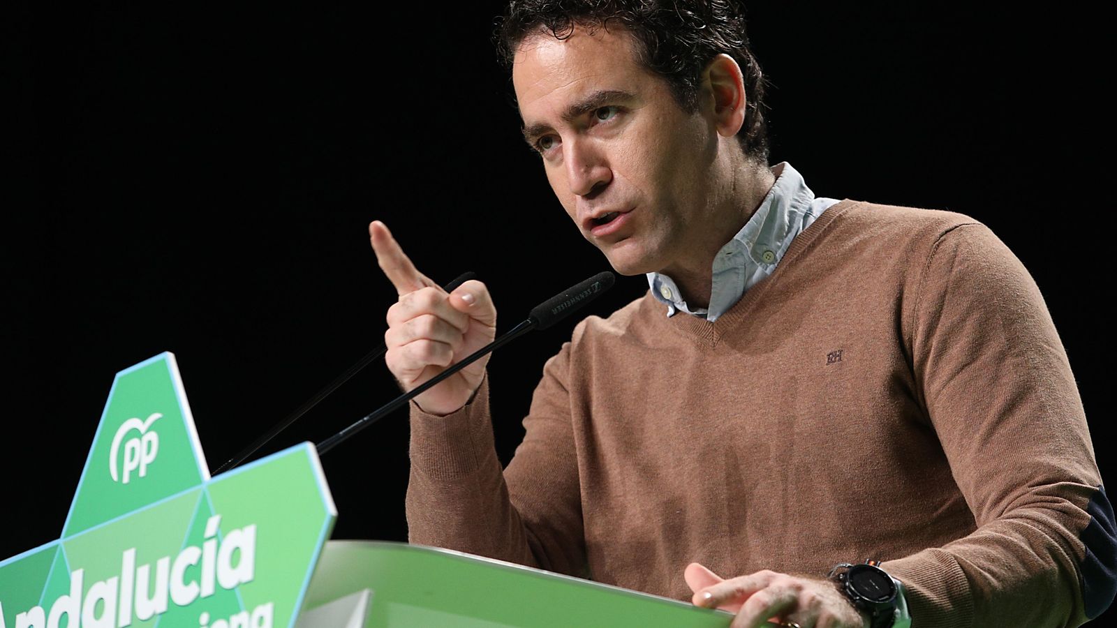 Teodoro García Egea, en su intervención del sábado