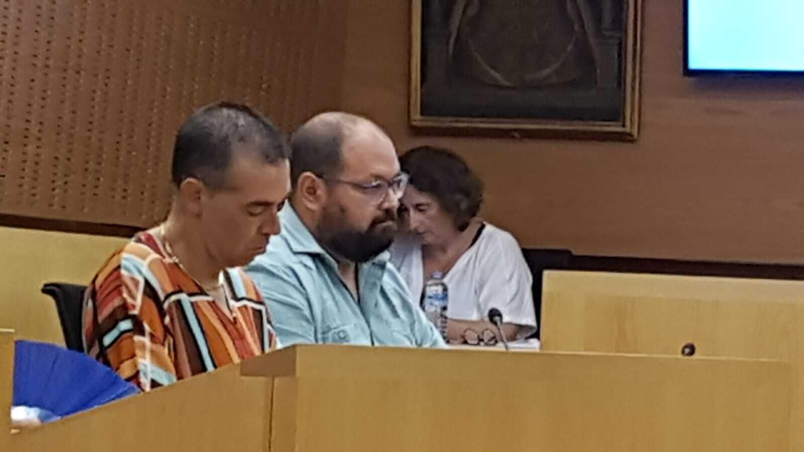 El portavoz del PP, Javier Bello, durante el debate.