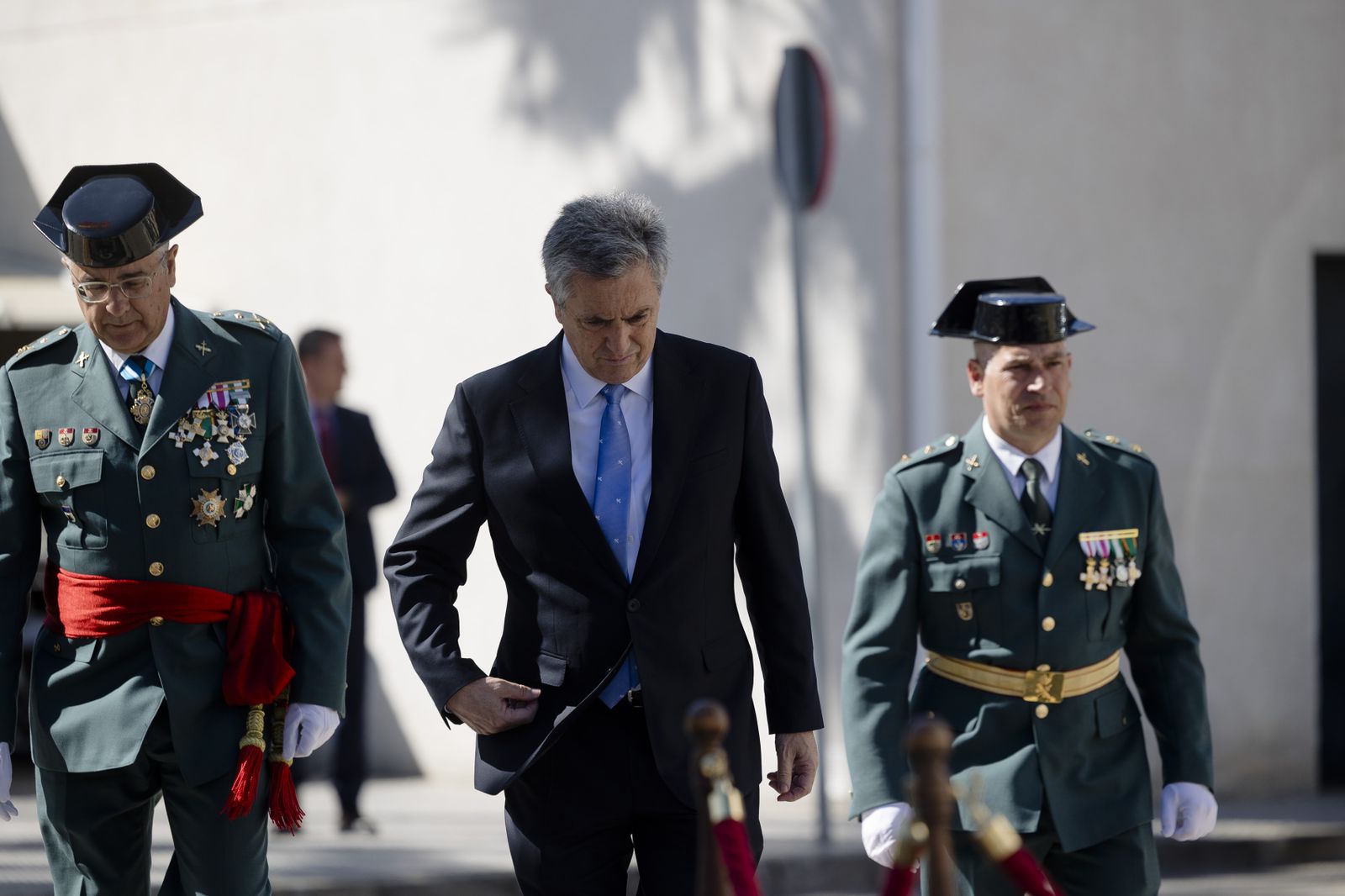 Toma de posesión del coronel Luis Martín Velasco como jefe de la Comandancia de la Guardia Civil  de Cádiz