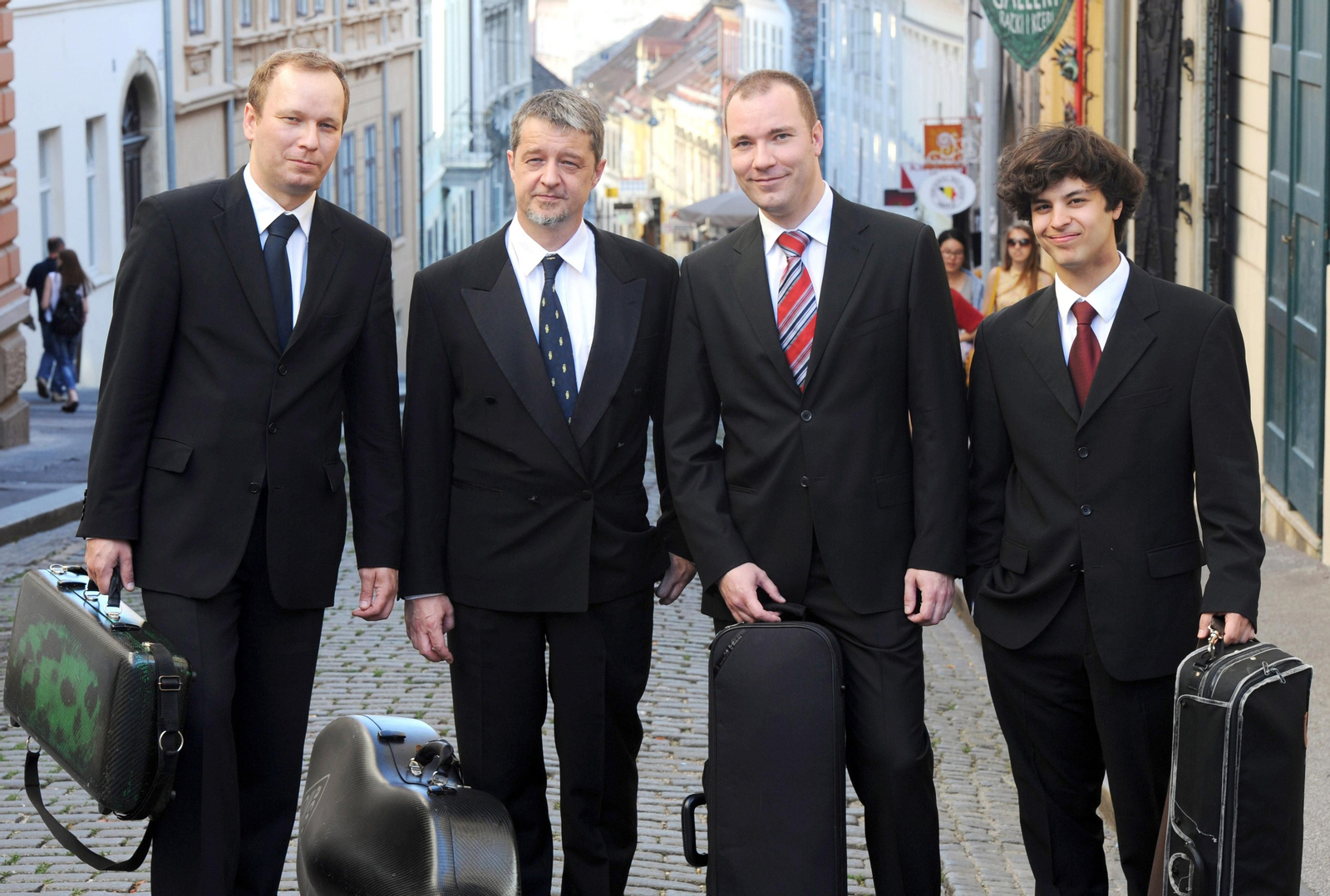 Imagen promocional del Cuarteto de Zagreb.