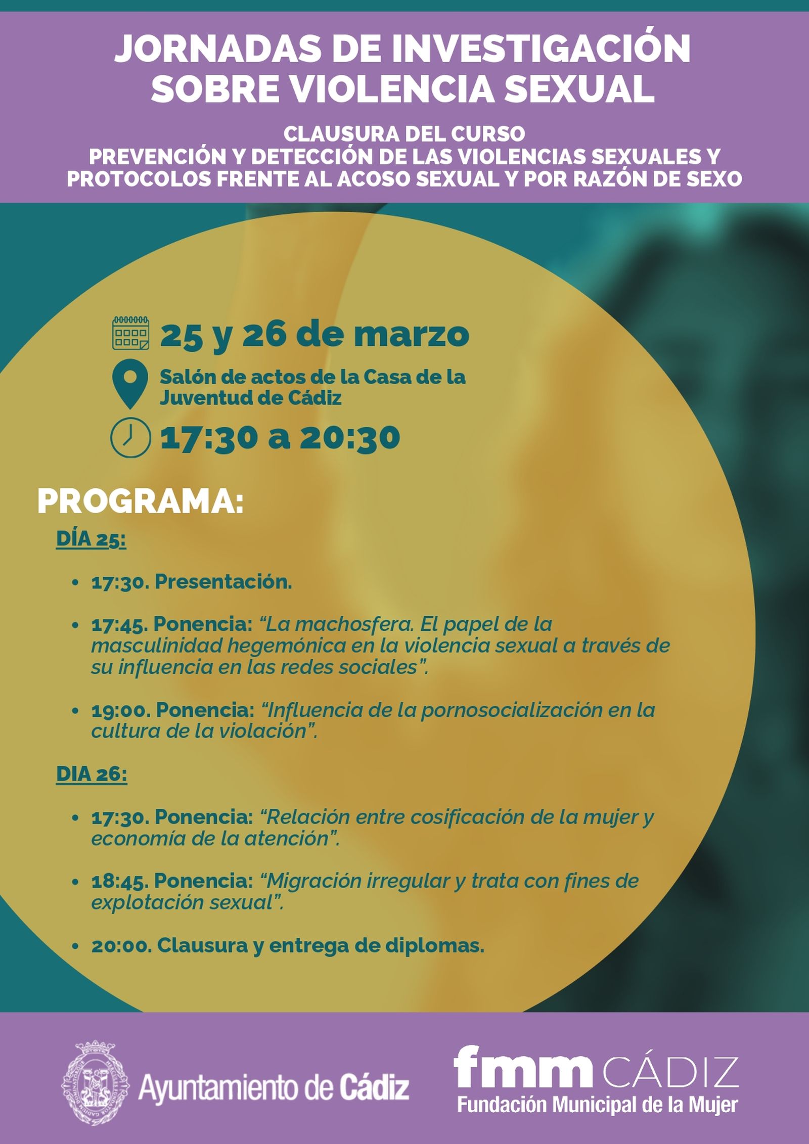 Cádiz acoge unas Jornadas de Investigación sobre Violencia Sexual ...