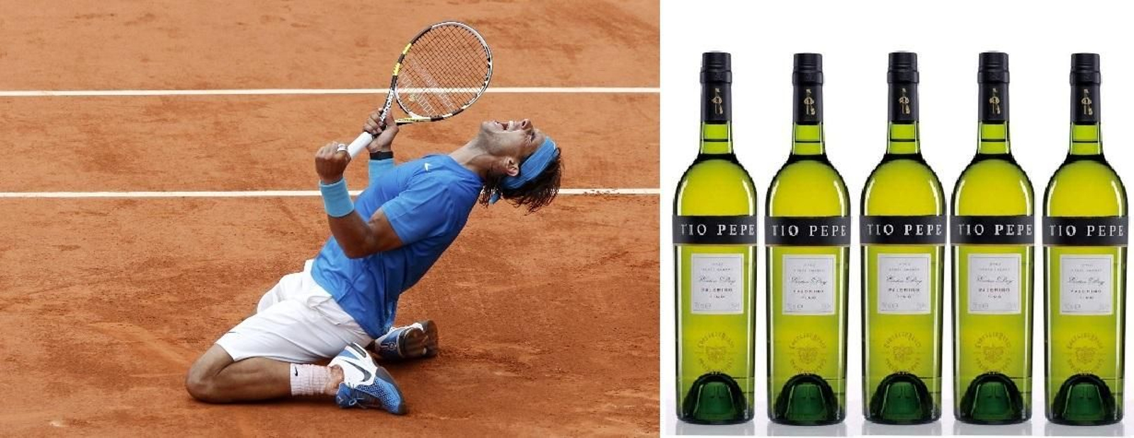Tío Pepe y Rafa Nadal. El genial tenista manacorí y el más universal de los vinos finos de Jerez abren esta relación, que se asienta, según expone Antonio Flores, en sus valores comunes. Ambos comparten imagen, son marca España, y se caracterizan por su honestidad, excelencia, creatividad, alegría y felicidad. Además, el deportista y el fino de González Byass son ganadores natos y, lo que es más importante, comparten estilo, el trabajo con humildad.