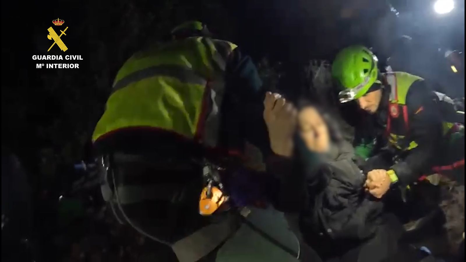 Así fue el rescate de una senderista junto al Parque Natural de Despeñaperros