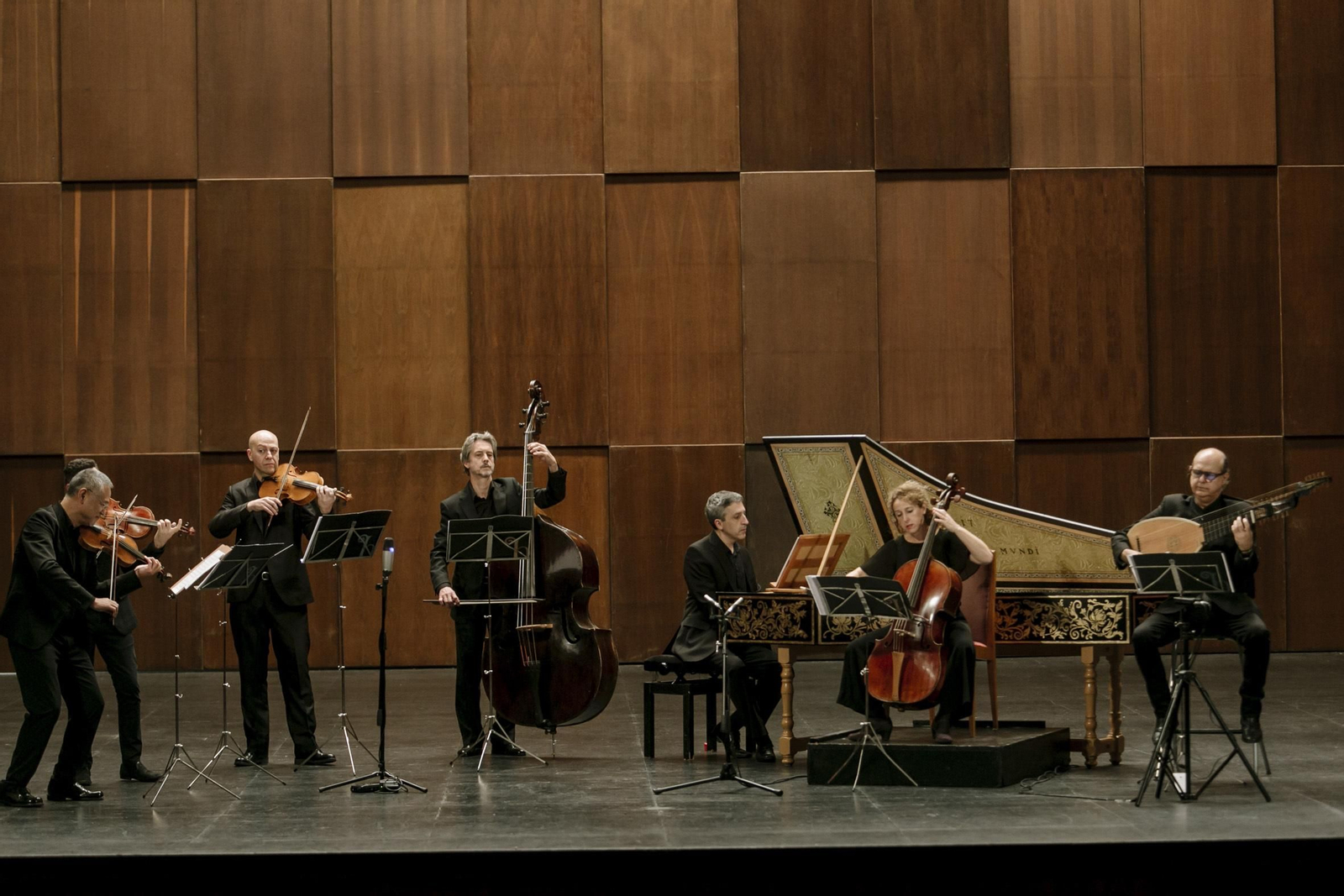 Un momento del concierto de los Solistas de la Orquesta Barroca de Sevilla la noche del viernes.