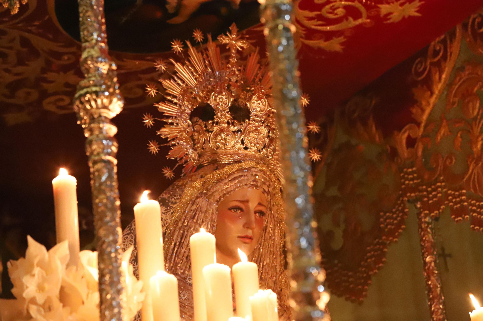 Fotos del Lunes Santo en Tarifa: El huerto y Nuestra Madre de Dios y del Rosario