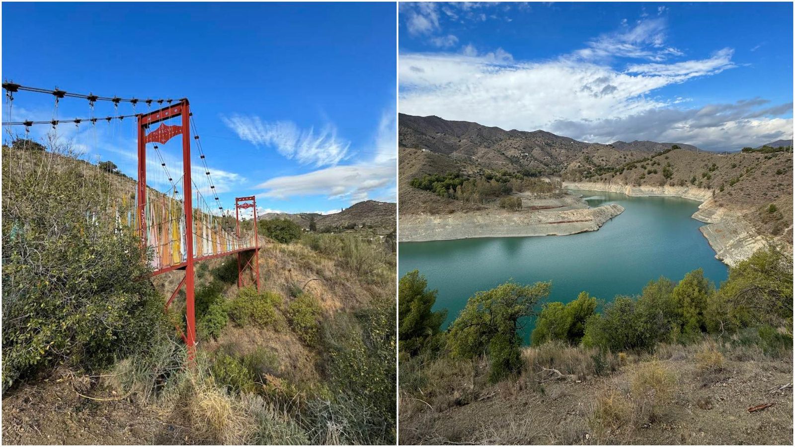 Un puente que verás en el sendero que rodea el embalse del Limonero.