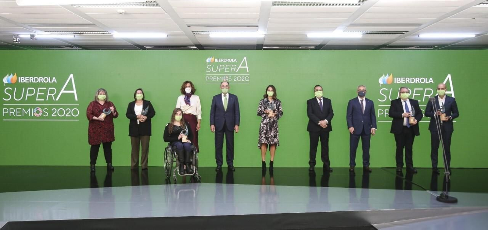 Todos los galardonados en esta primera edición de los Premios Iberdrola SuperA.