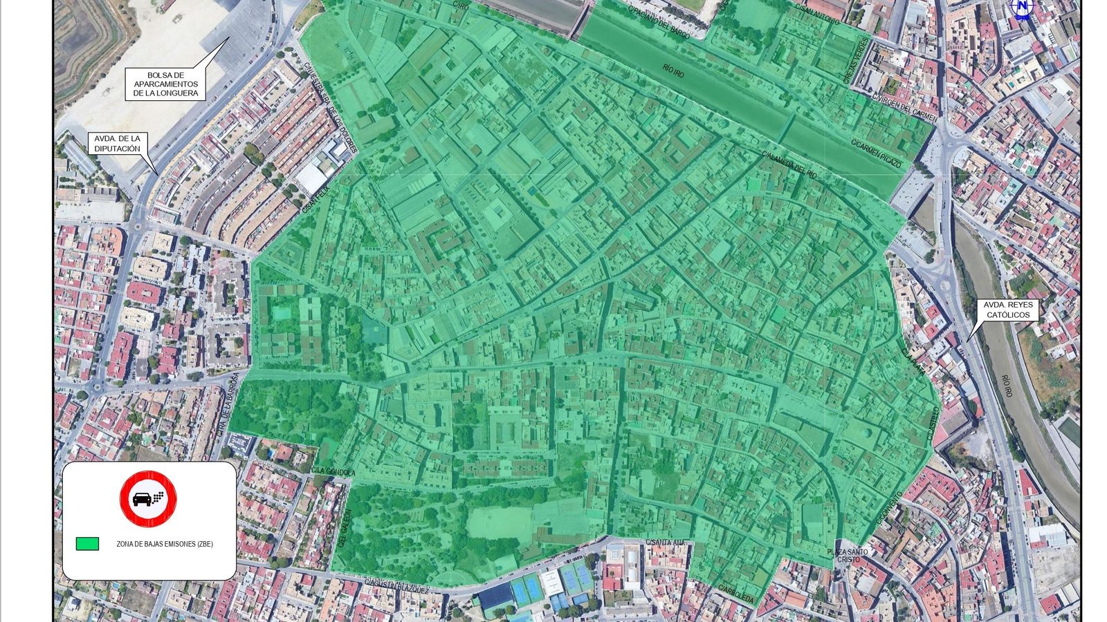Delimitación de la Zona de Bajas Emisiones de Chiclana