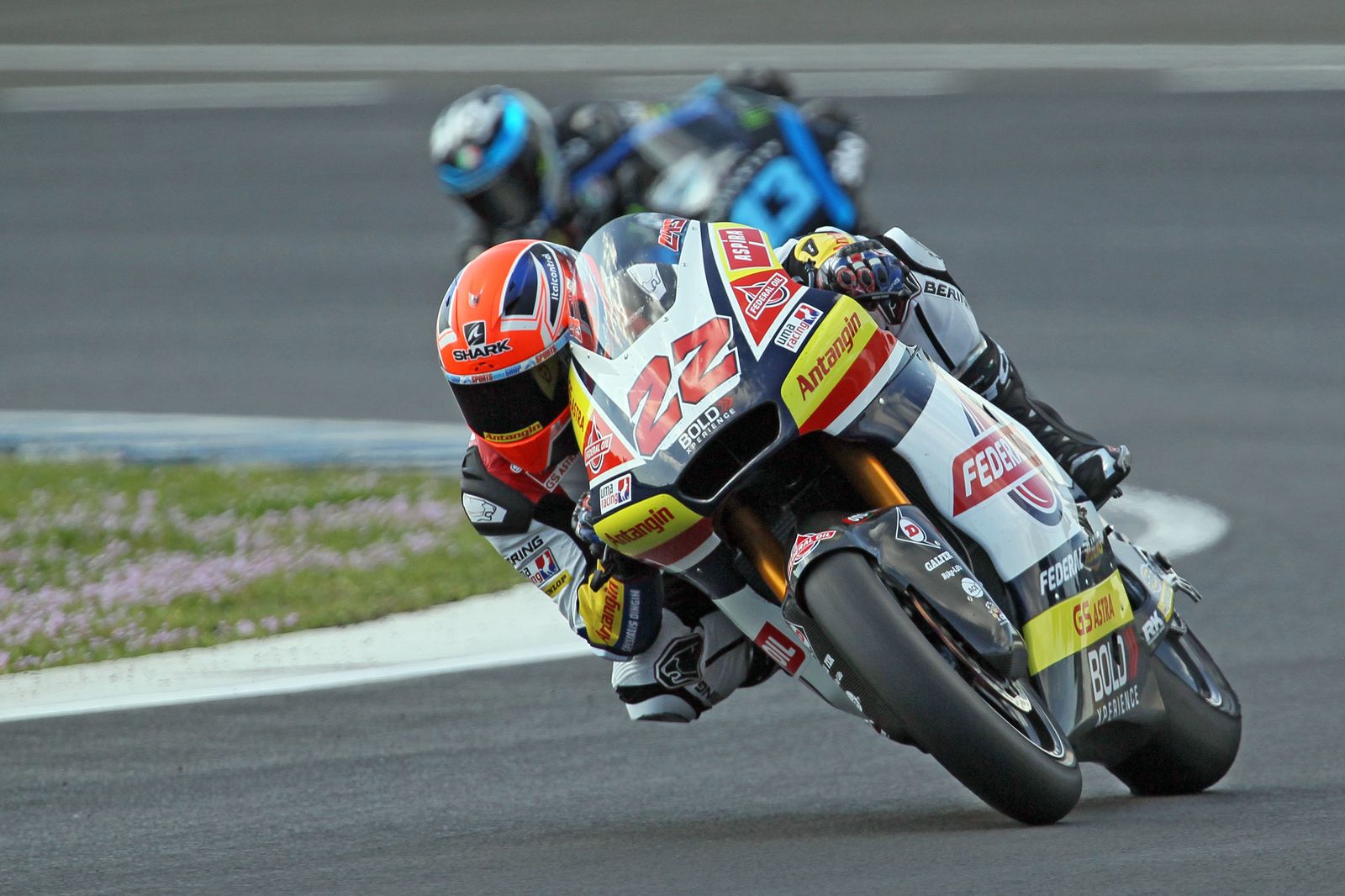 Sam Lowes, rodando este martes en el Circuito de Jerez.