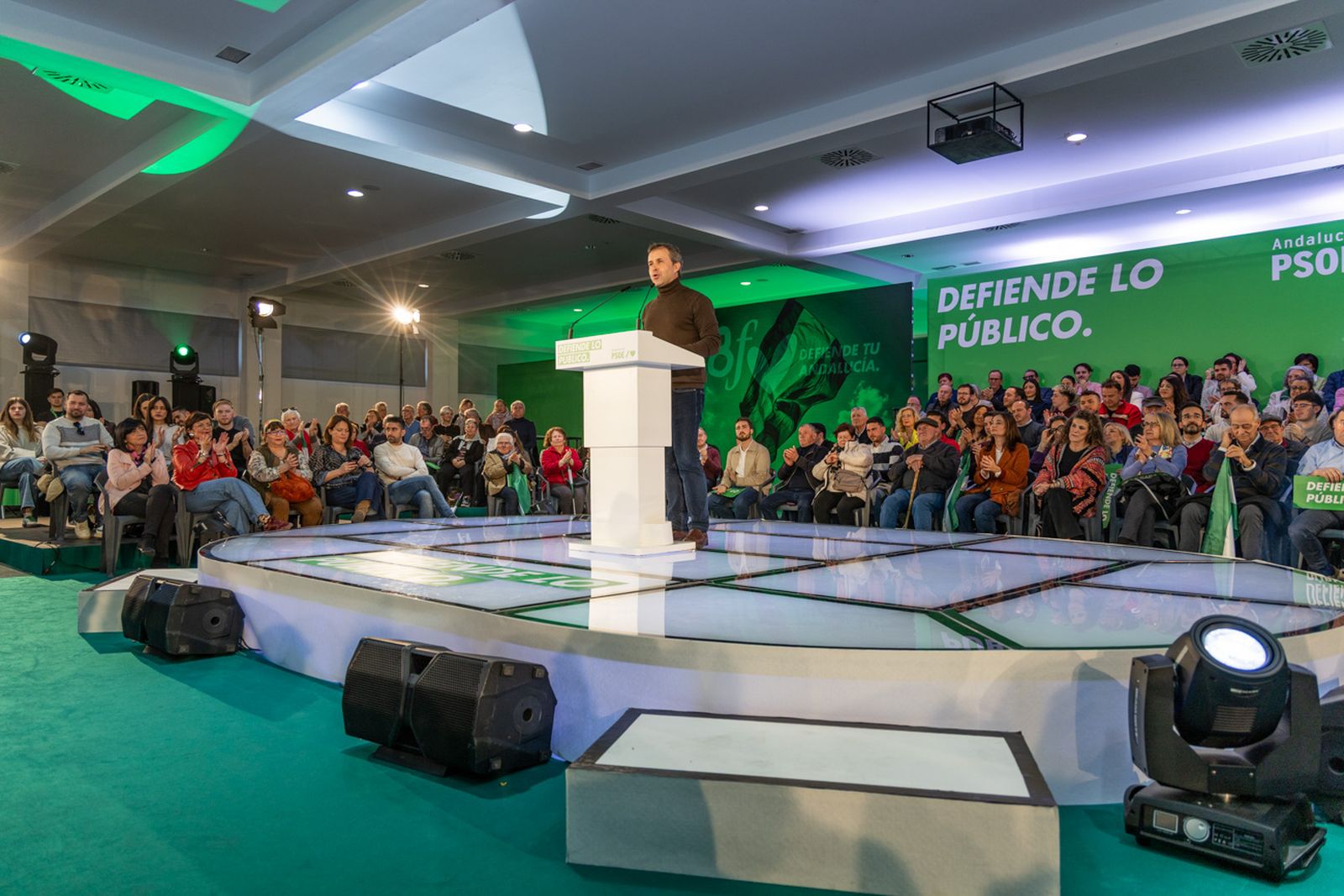 Acto en defensa de los servicios públicos para celebrar el 28F en Jaén