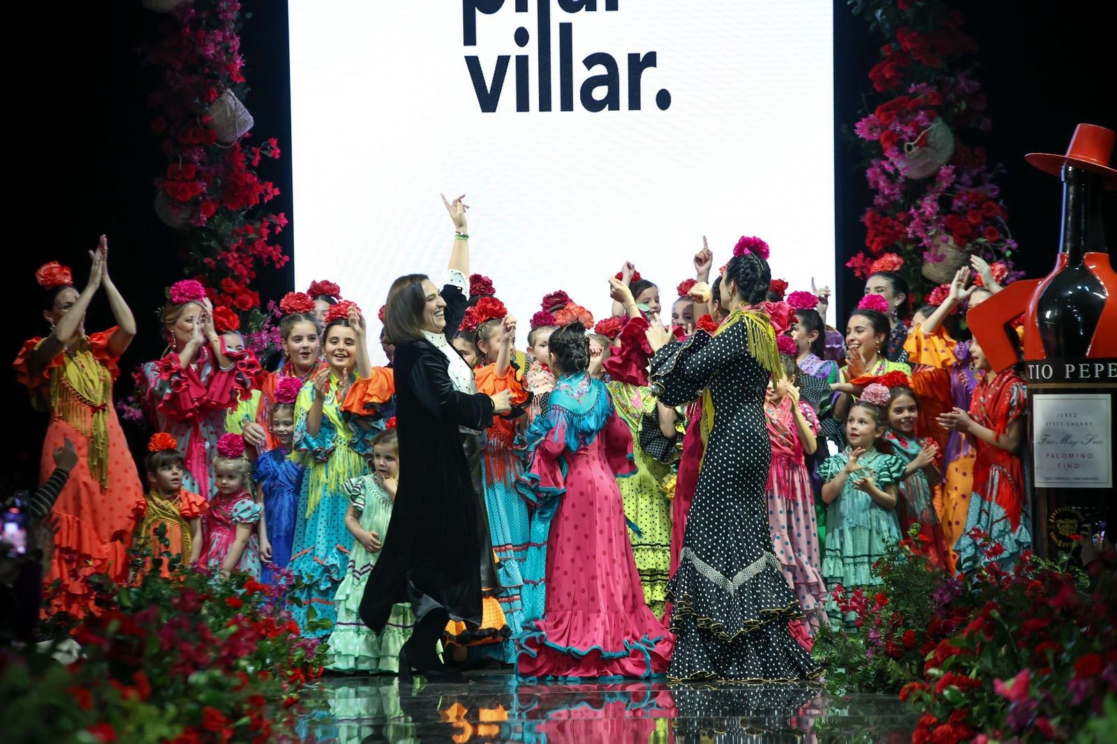 Desfile de Pilar Villar en la Pasarela Flamenca Tío Pepe Jerez 2024