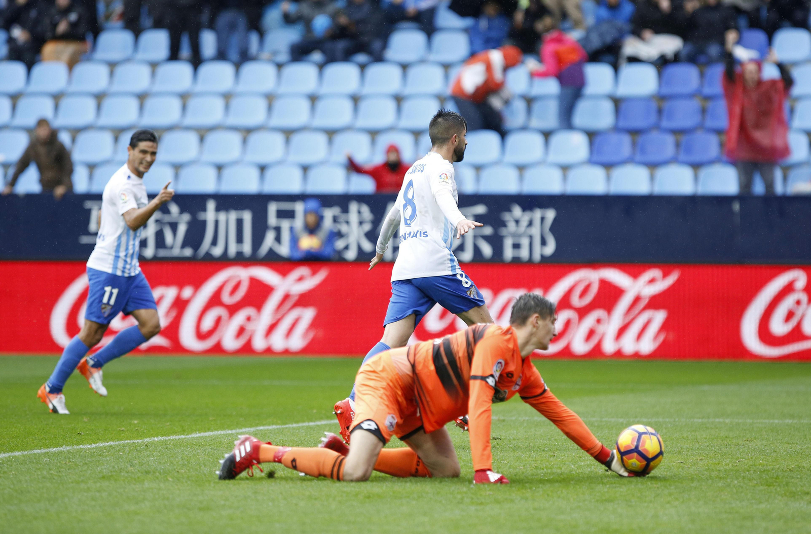 Las imágenes del Málaga C. F. - Deportivo de la Coruña
