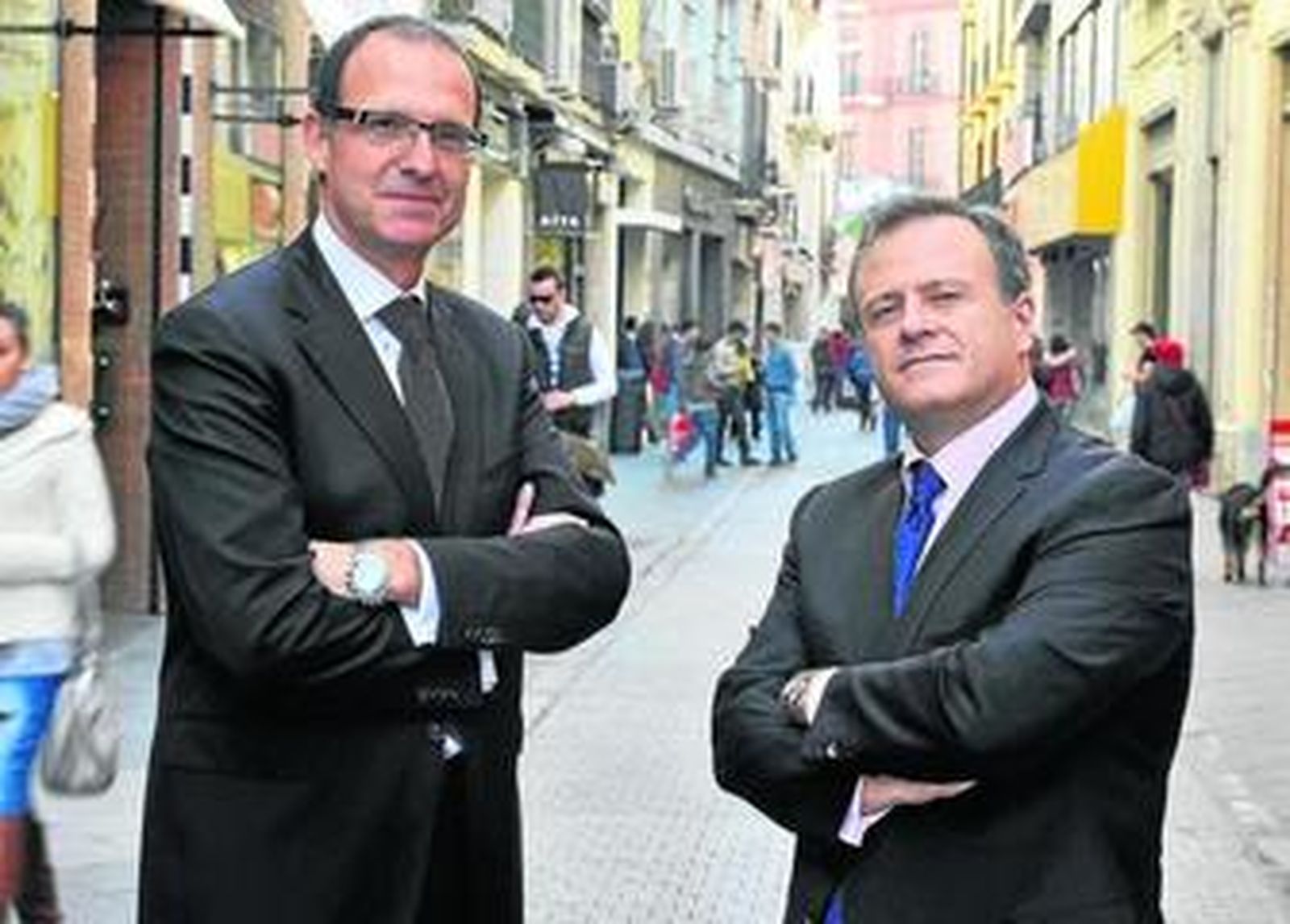 Fernando Fernández, director de ONO en Andalucía, y Víctor Guerrero, director general de ONO Empresas.