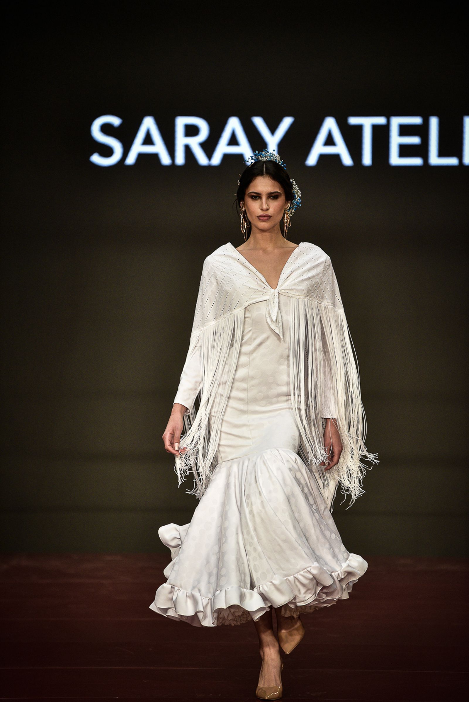 Imágenes de la inauguración de la Pasarela Flamenca en el patio del Ayuntamiento