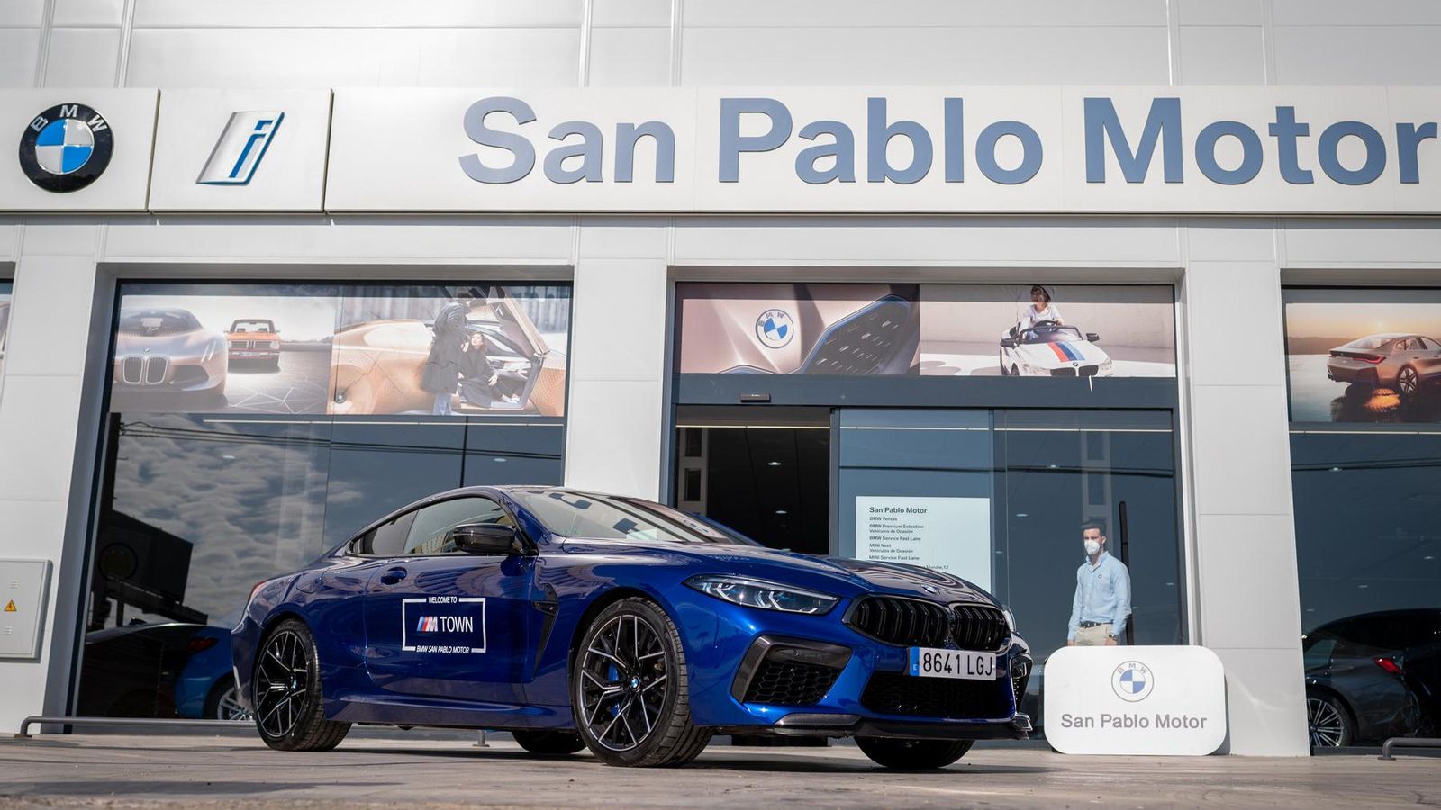 Entre los modelos probados se encontraba el M8, con 625 CV, uno de los modelos más potentes de BMW.