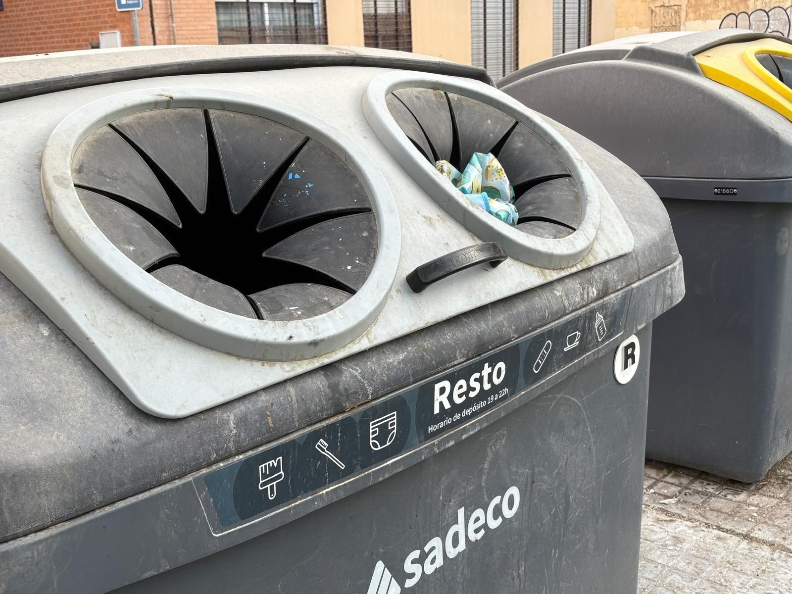 Contenedor del barrio Huerta de la Reina.