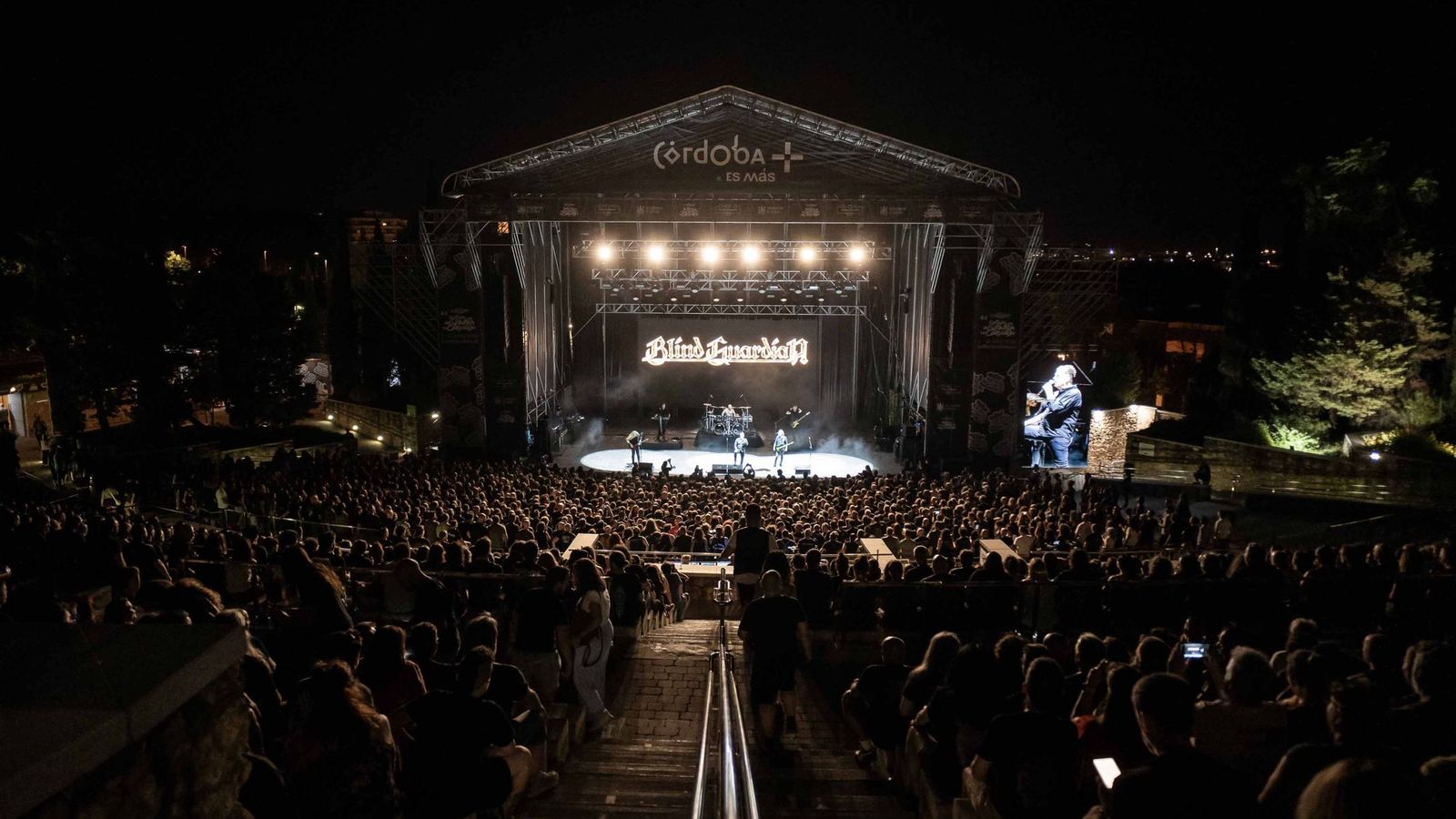 Concierto de Blind Guardian en el pasado Festival de la Guitarra en el Teatro de la Axerquía.