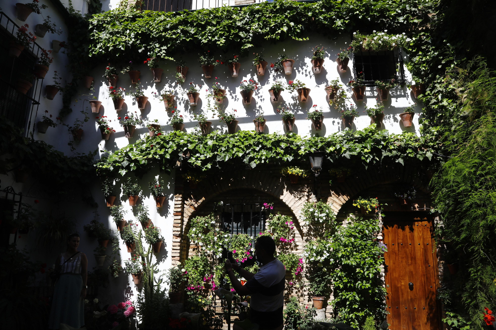 Los Patios de Córdoba se preparan para el fin de semana, en imágenes