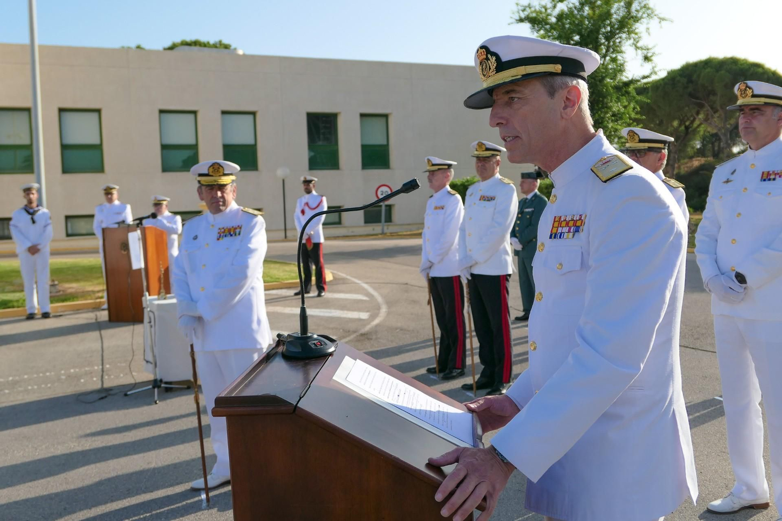 El nuevo jefe del Estado Mayor de la Flota, el contralmirante Santiago Vila Barrón.
