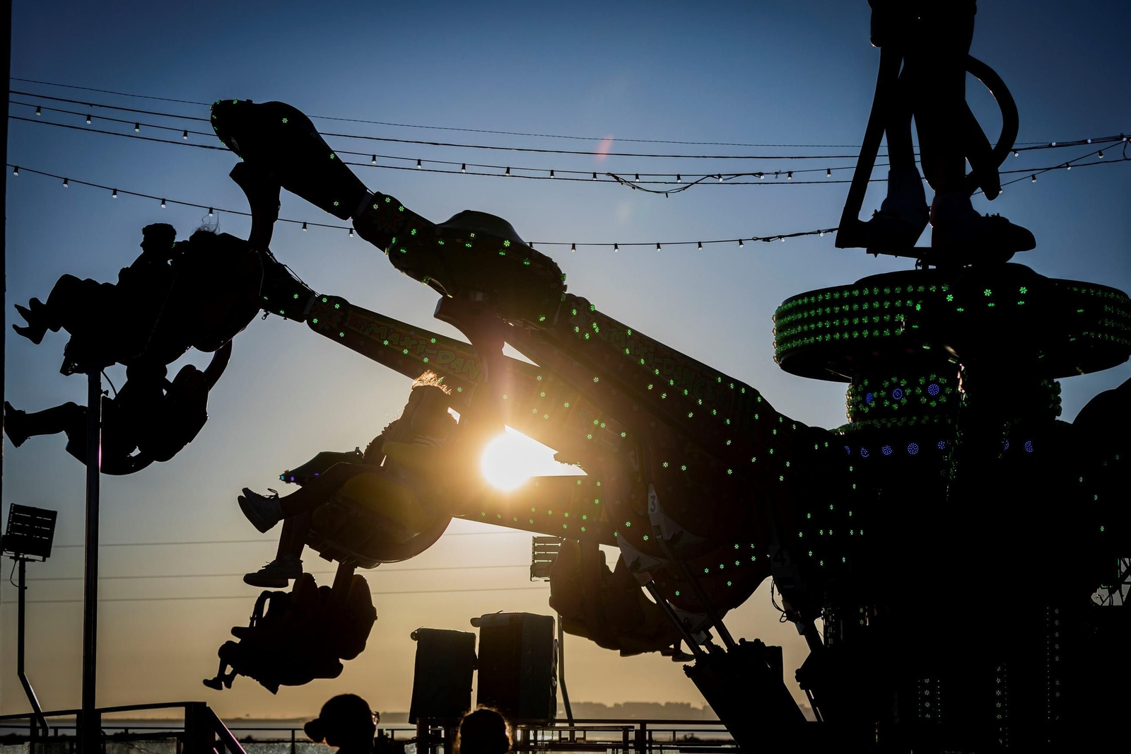 Atracciones de la Feria del Carmen y de la Sal, en San Fernando