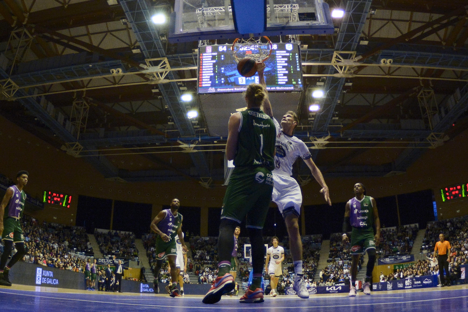El Obradoiro-Unicaja, en fotos