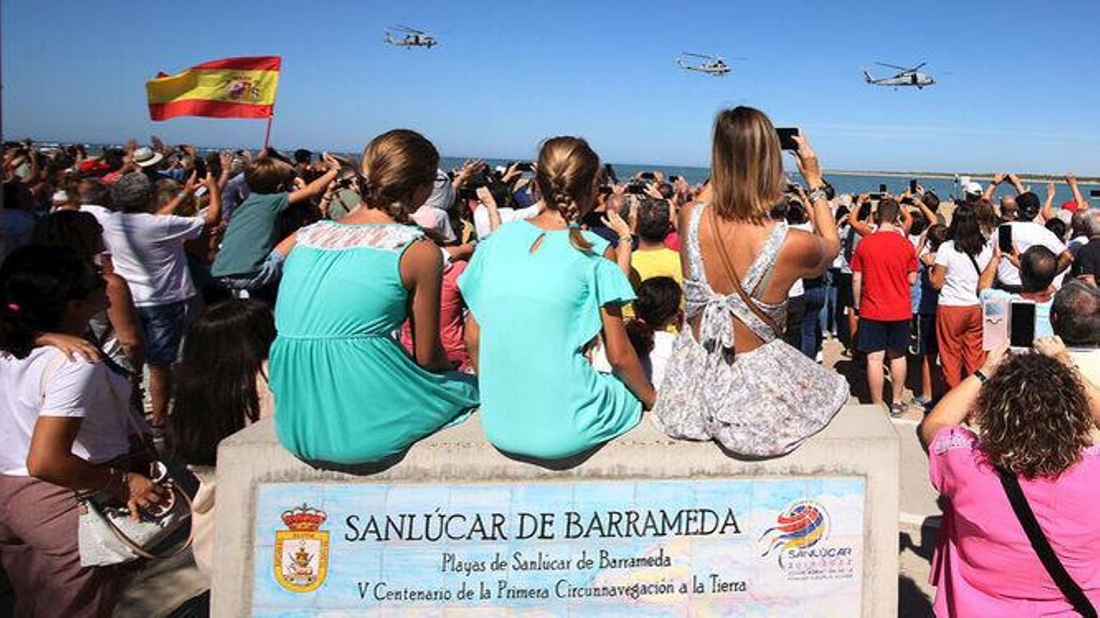 Sanlúcar, durante los festejos del V Centenario de la I Vuelta al Mundo.