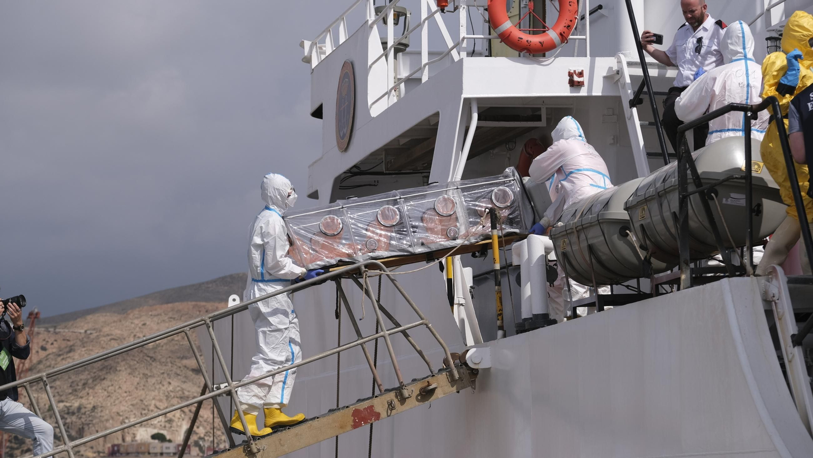 Ejercicio Marsec25 simulacro, en el Puerto de Almería, en imágenes