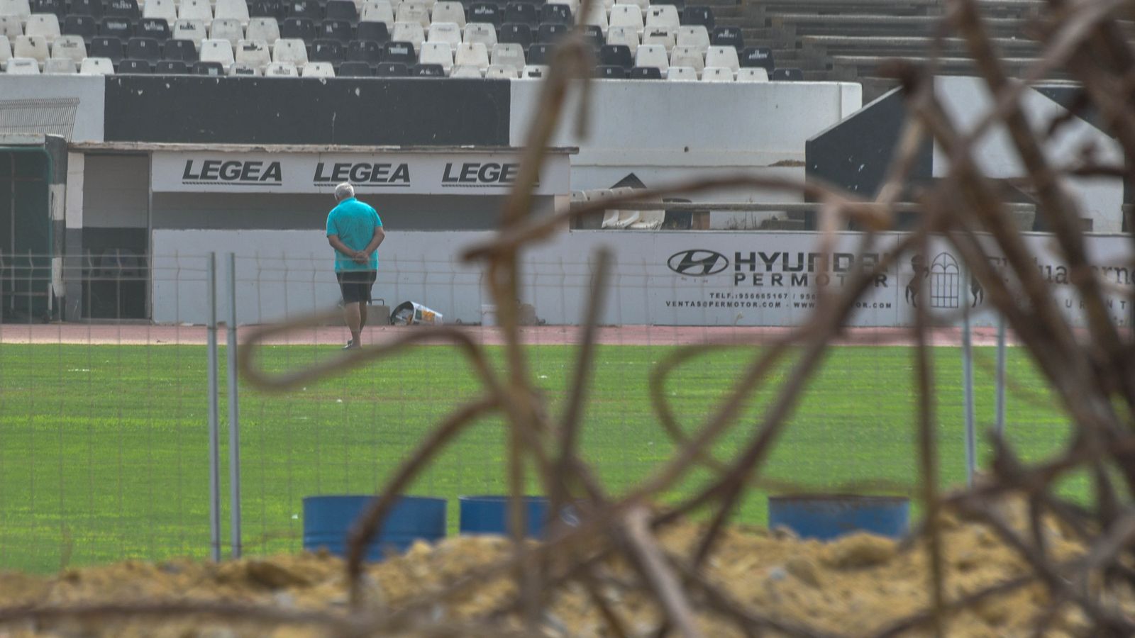 Las obras del Estadio Municipal de La Línea