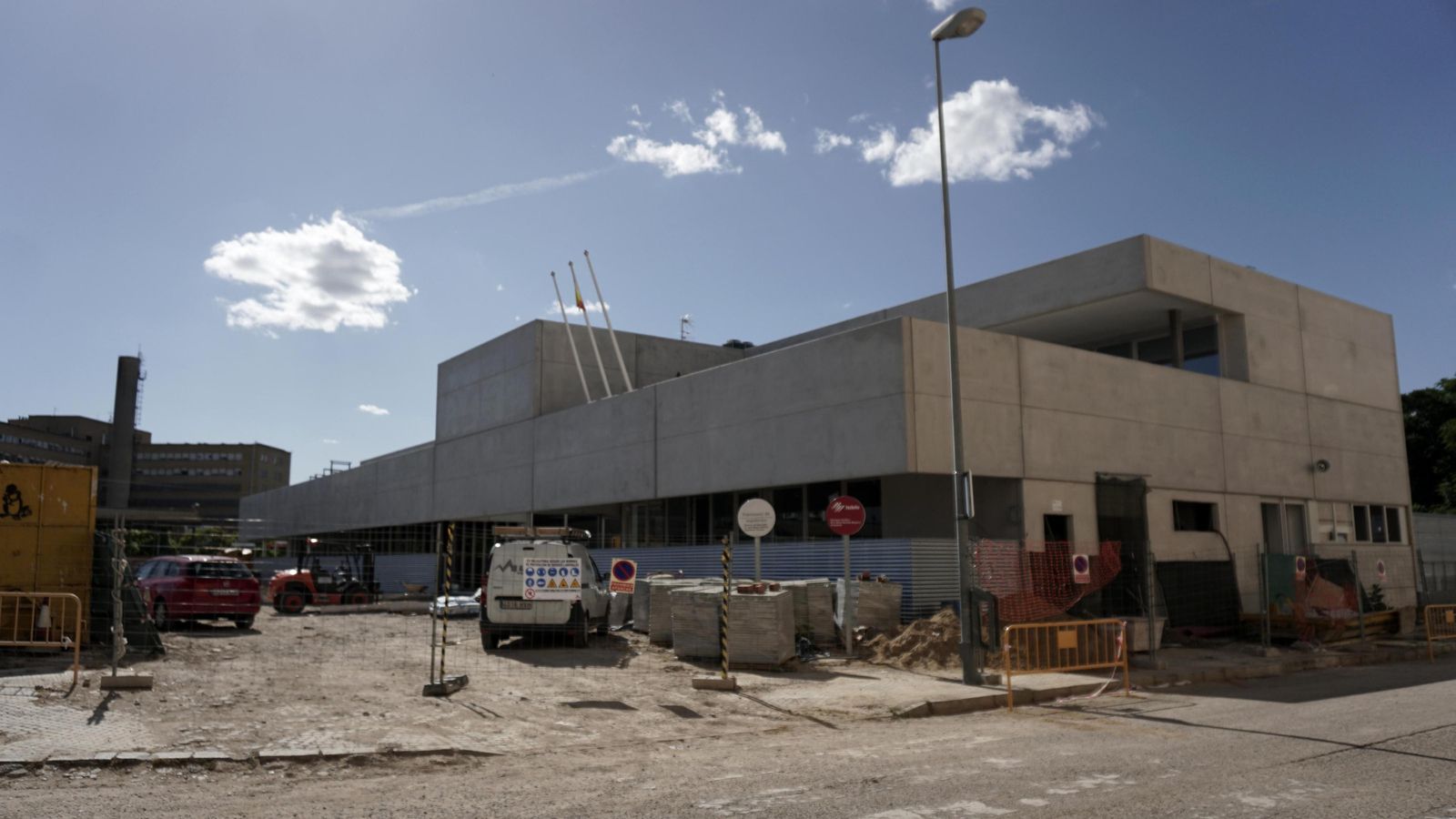 La obra de la comisaría, en una imagen del año pasado.