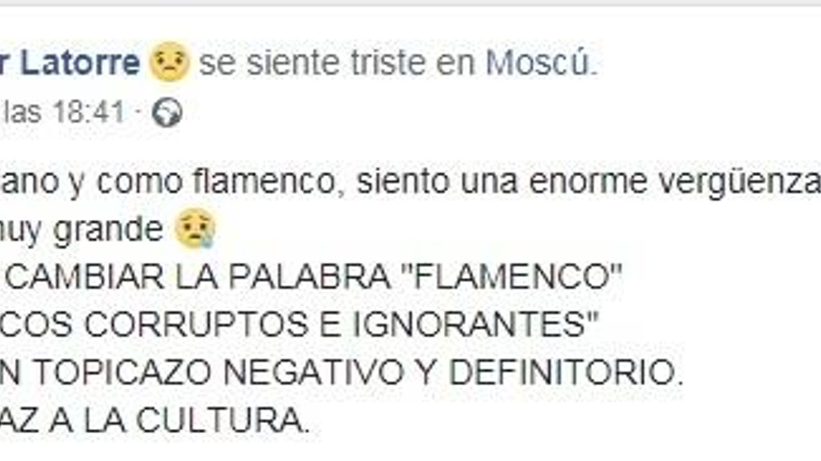 Javier Latorre tuit.