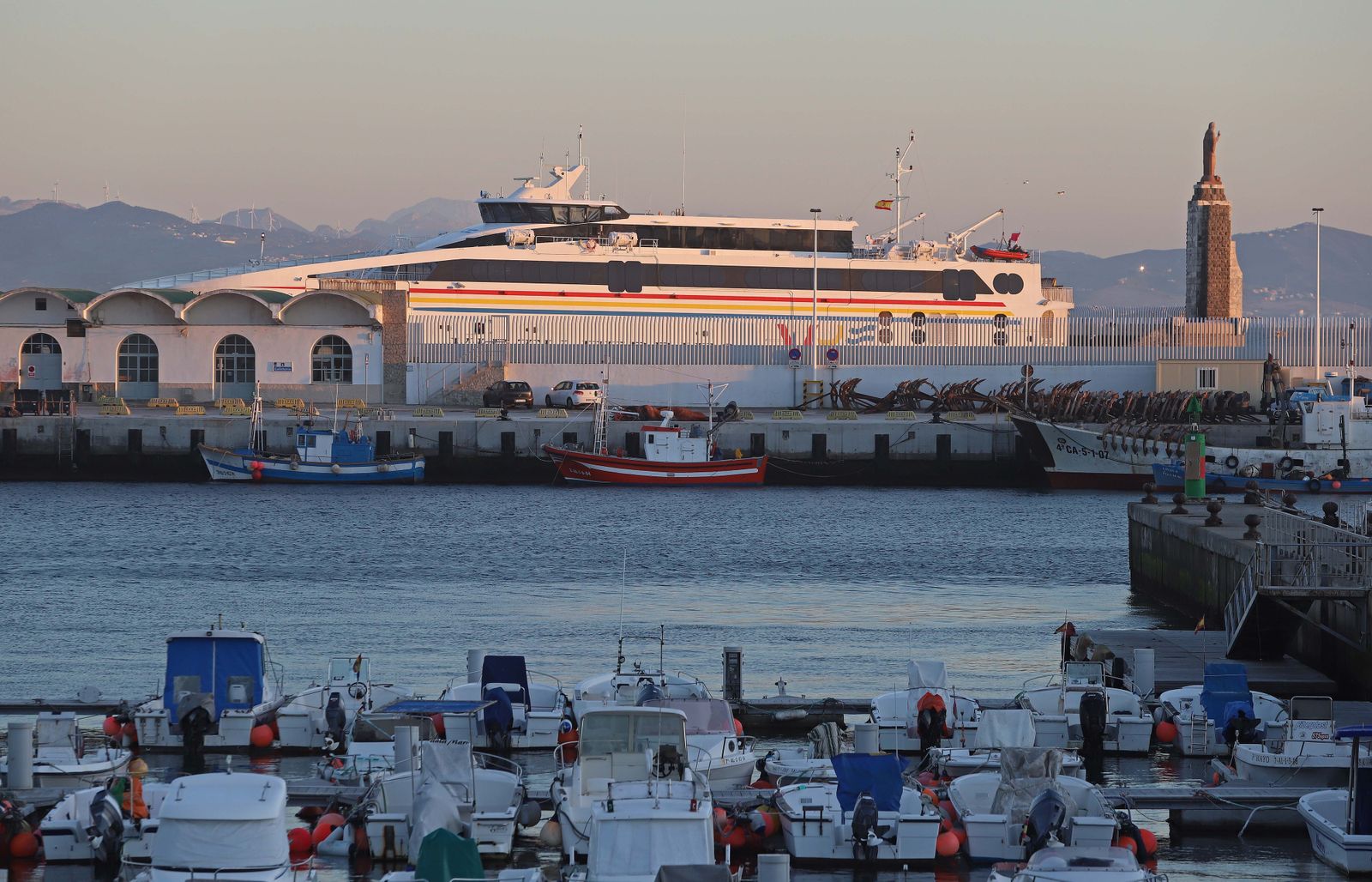 Puerto de Tarifa, donde sucedieron los hechos.
