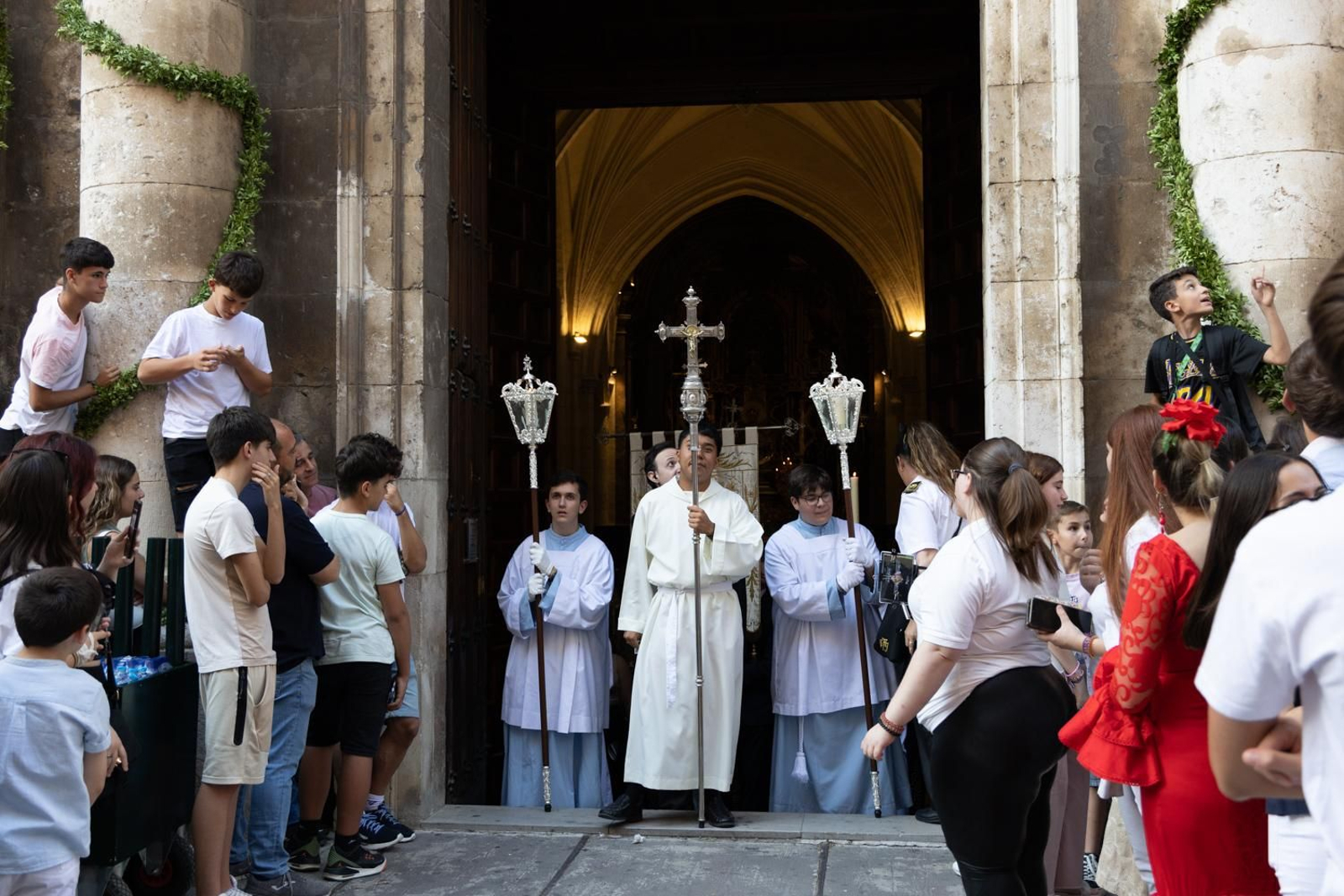 Así ha procesionado la Virgen de la Capilla por Jaén en su día grande.