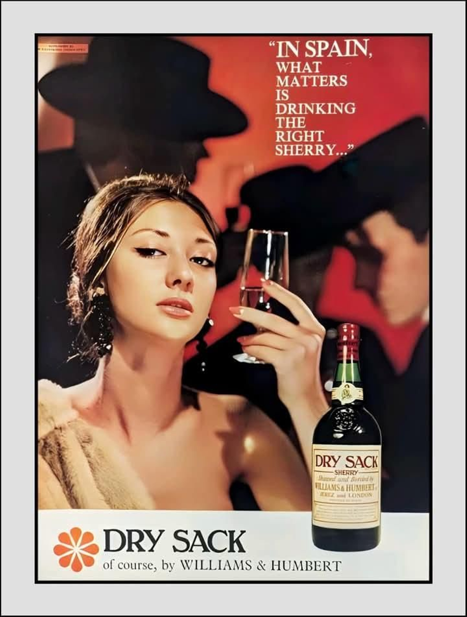 Publicidad inglesa de Dry Sack, de Williams & Humbert.