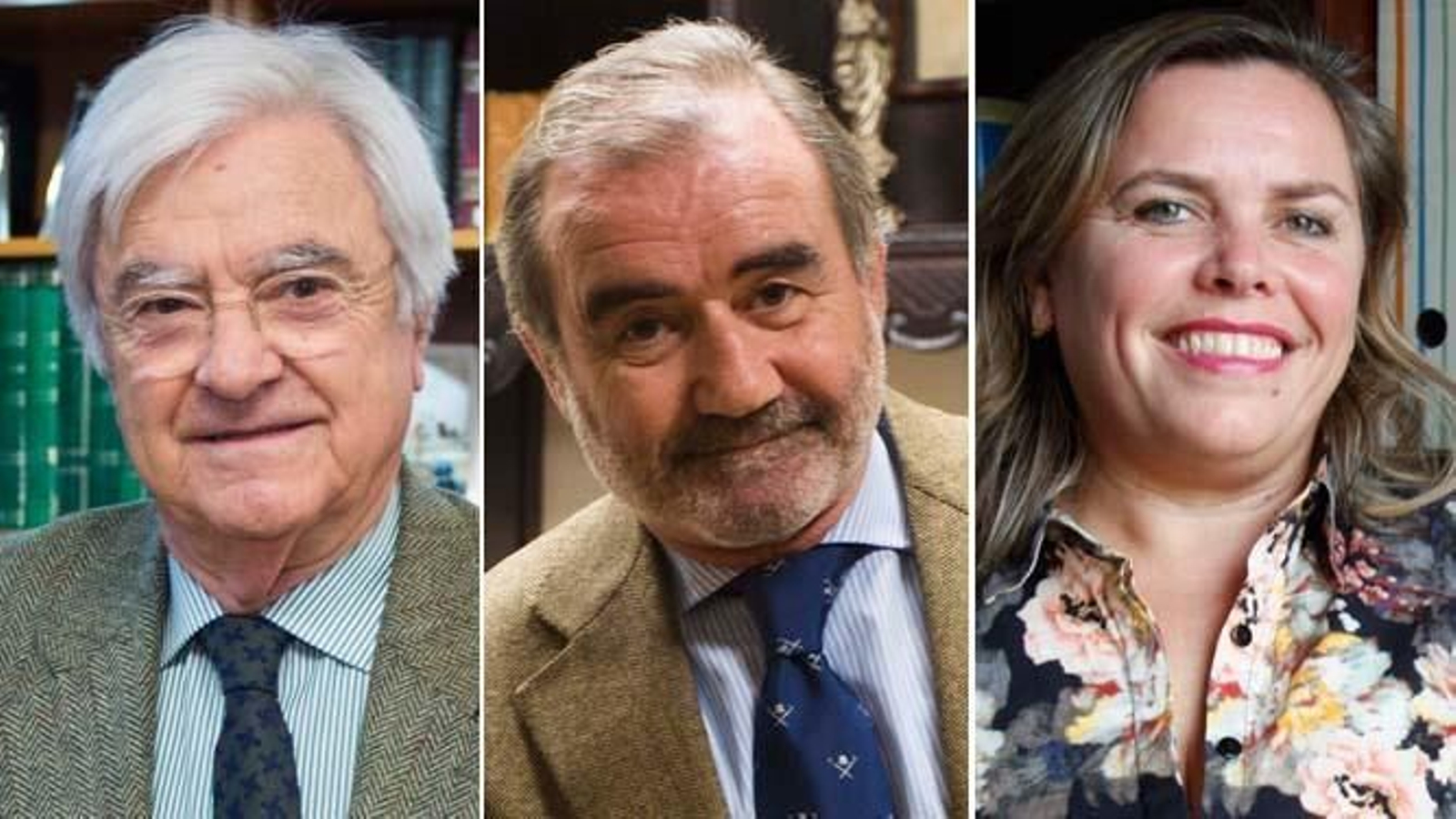 Los candidatos a decano del Colegio de Abogados.