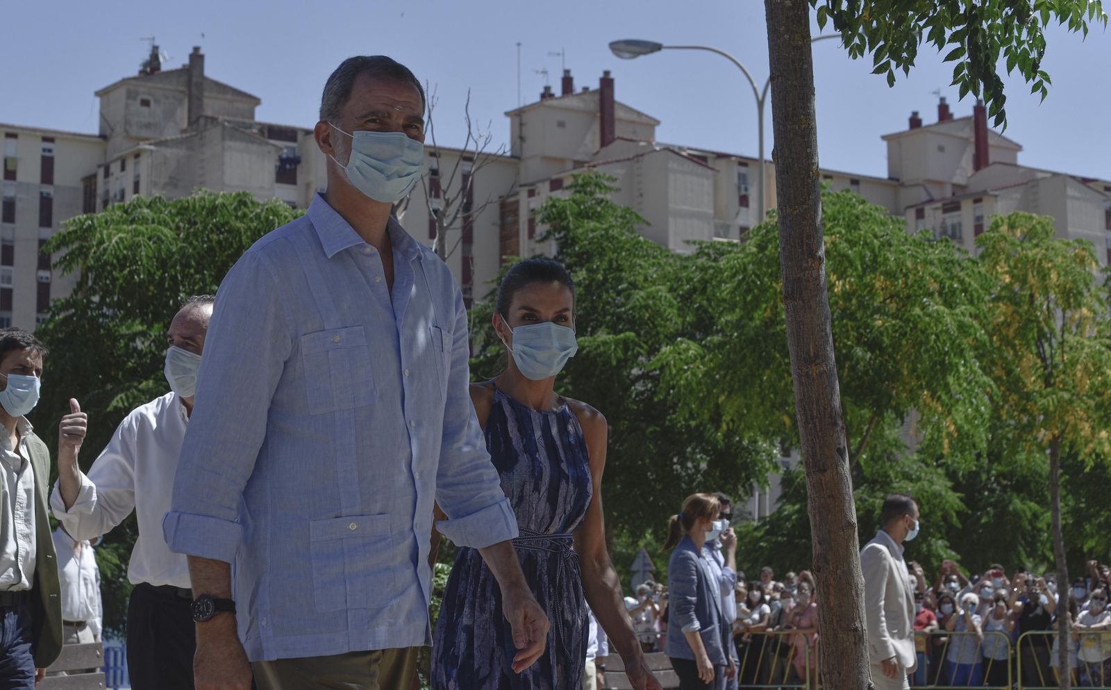 El rey Felipe, en las Tres Mil Viviendas de Sevilla