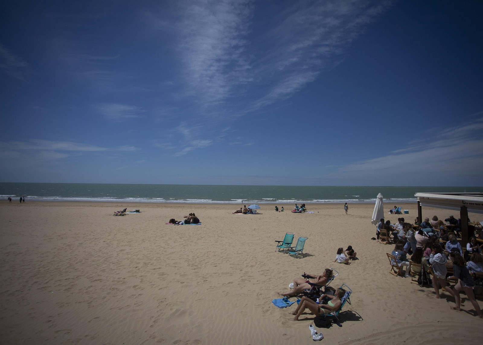 Las imágenes de la playa de Chipiona