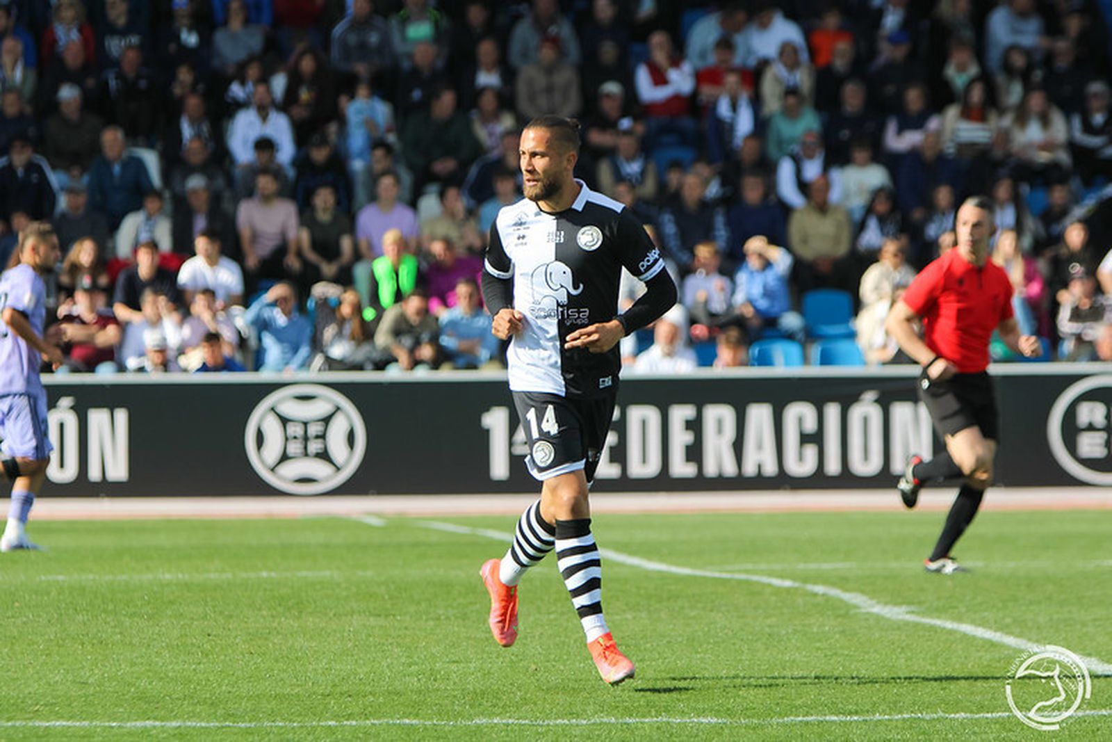 Borja Díaz, en un partido con Unionistas.