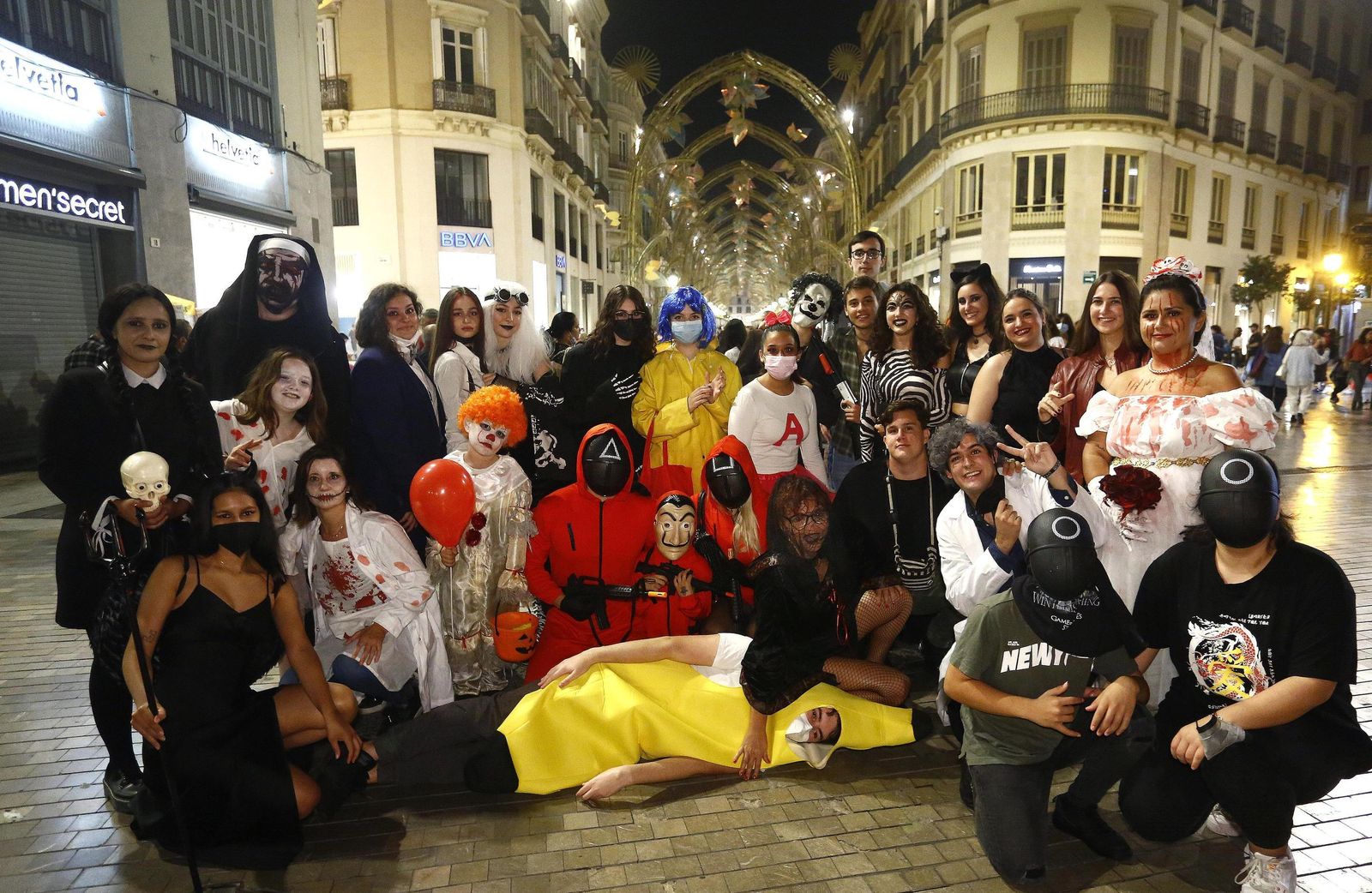 Las fotos de la noche de Halloween en Málaga