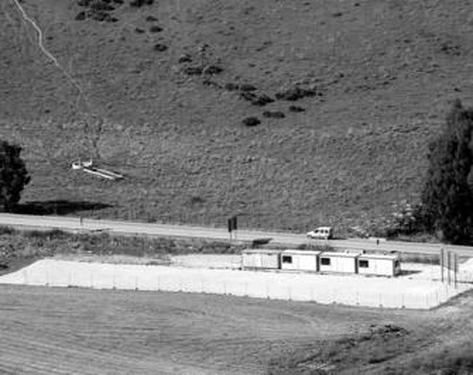 Vista aérea de la explanada donde irá ubicado el Chare.