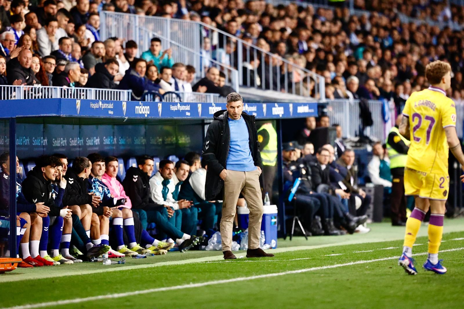 Funes, durante el partido.