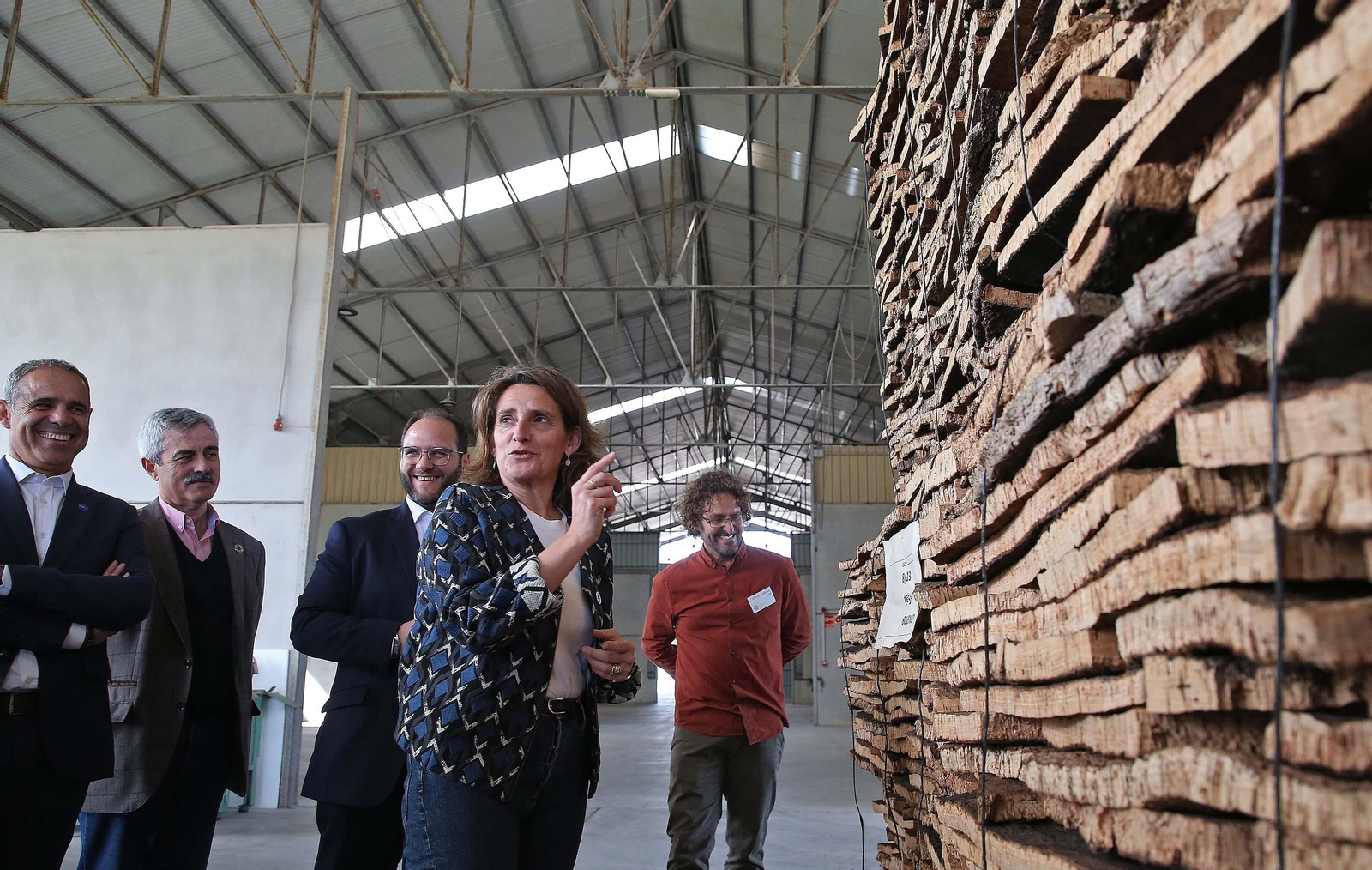 Visita de Teresa Ribera a la finca La Almoraima