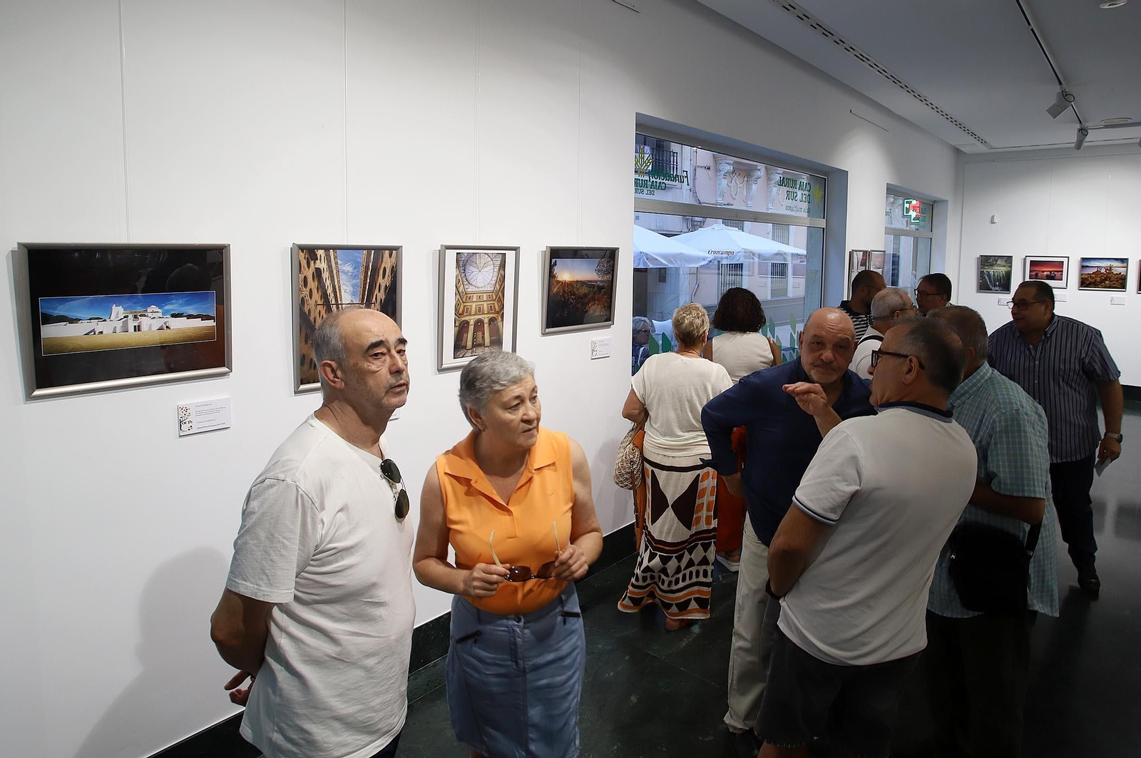 Imágenes de la exposición "Patrimonio de Huelva y Provincia", en el Centro Cultural "José Luis García Palacios" de la Fundación Caja Rural del Sur
