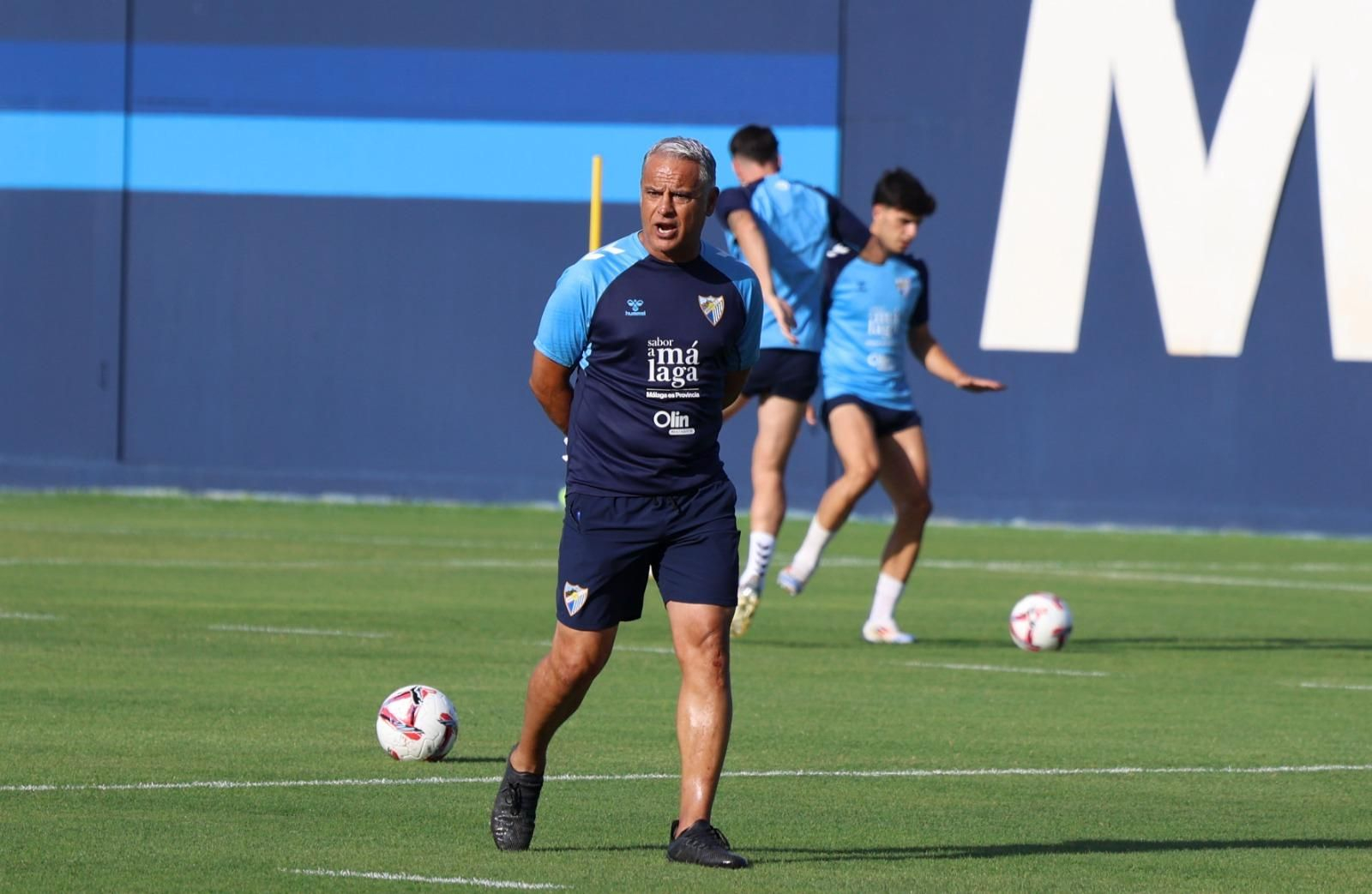 Haitam, como una moto en la última sesión del Málaga CF