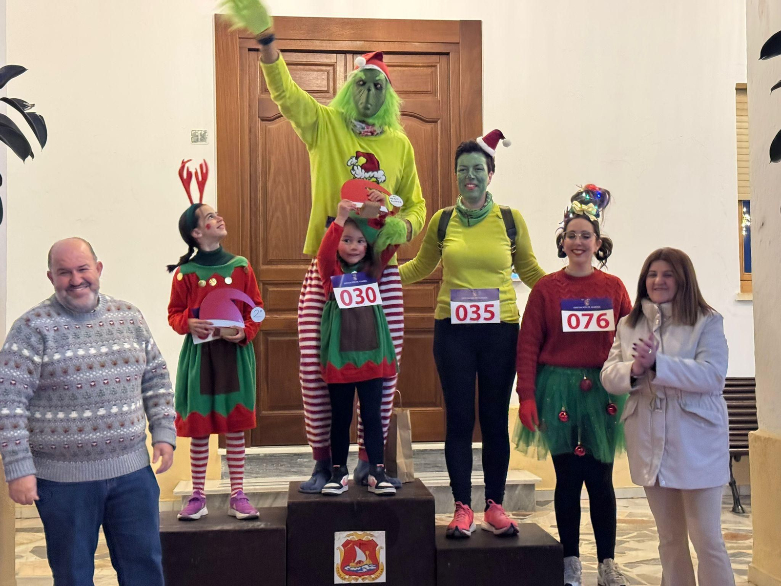 Uno de los podios de la prueba celebrada en la localidad almeriense de Dalías.