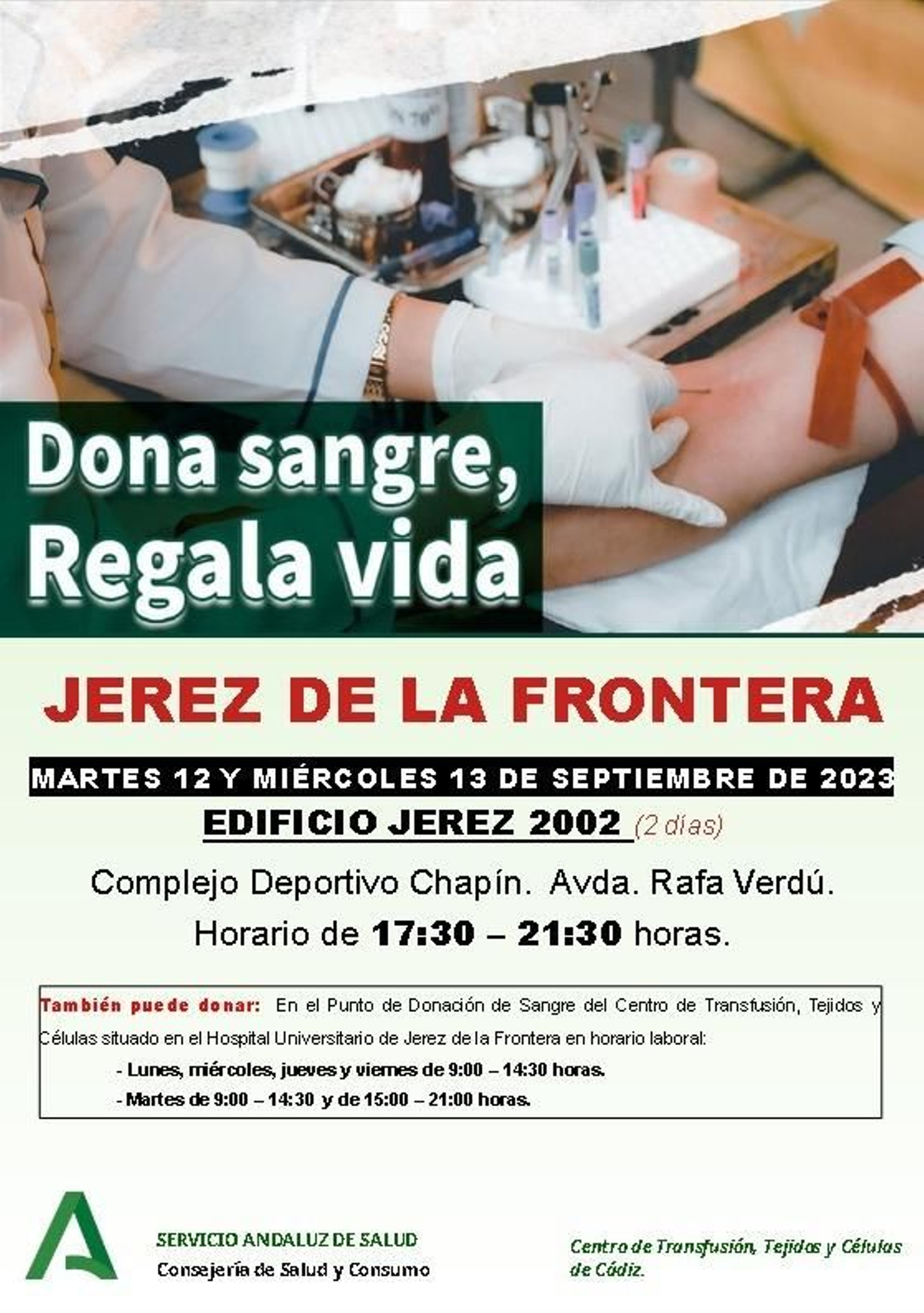 Donación de sangre en el edificio Jerez 2002