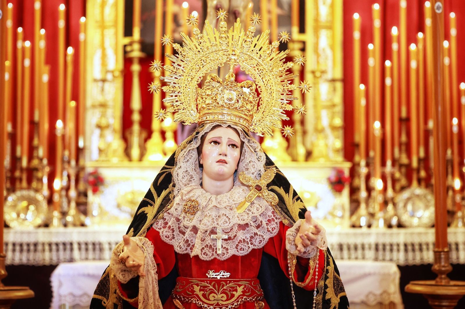 Las imágenes de la Virgen del Mayor Dolor (Vera Cruz) tras su restauración